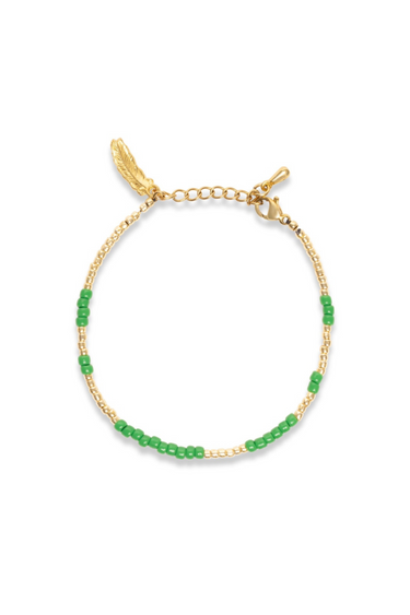 ANNA BRACELET - GOLDEN / GREEN