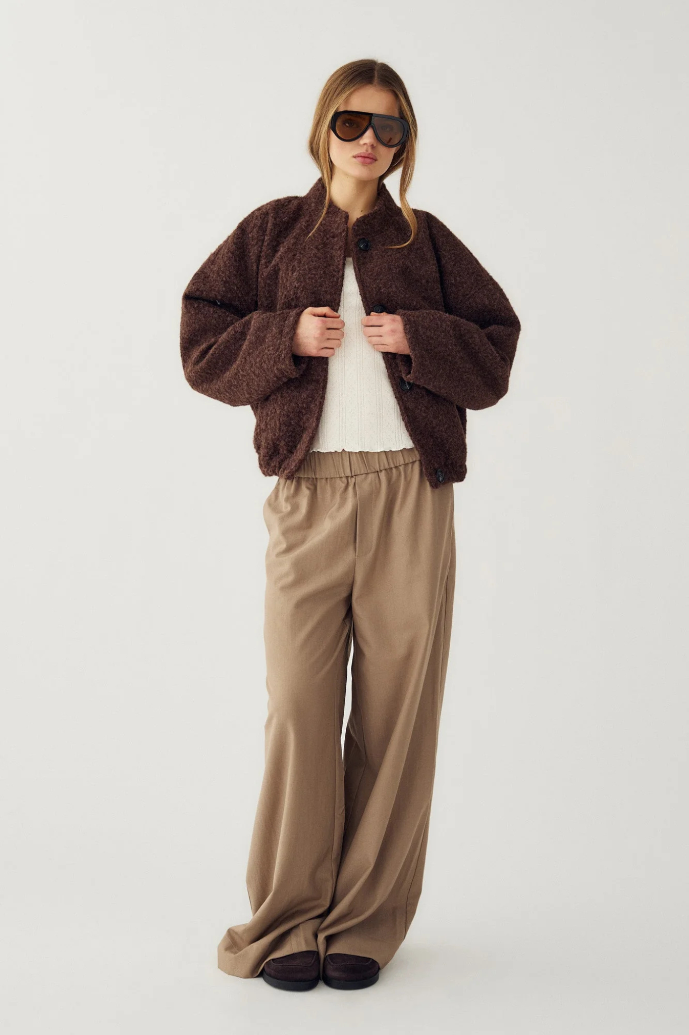 MARNIE JACKET - COFFEE MELANGE