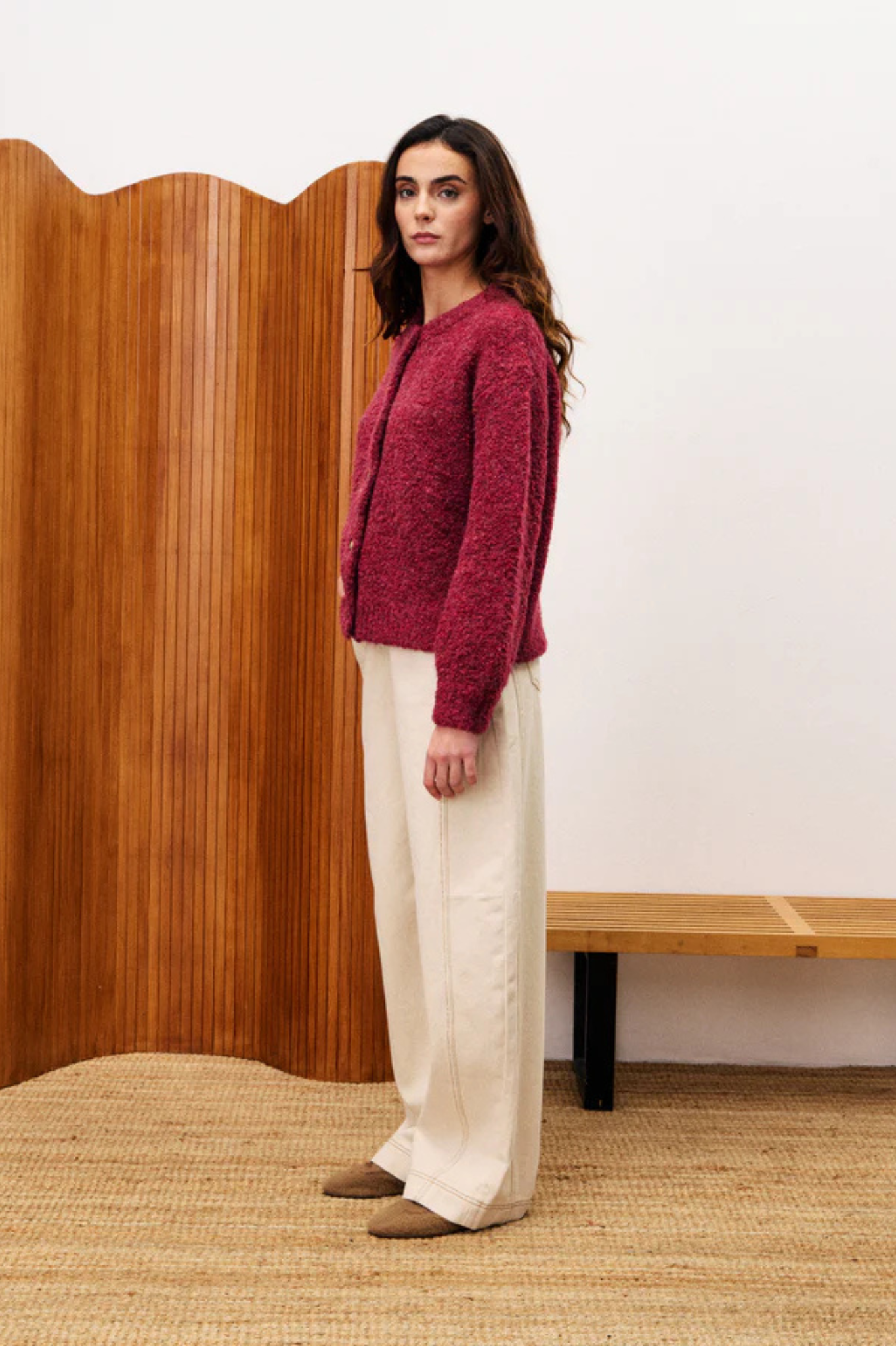 SELKIRK CARDIGAN - BORDEAUX