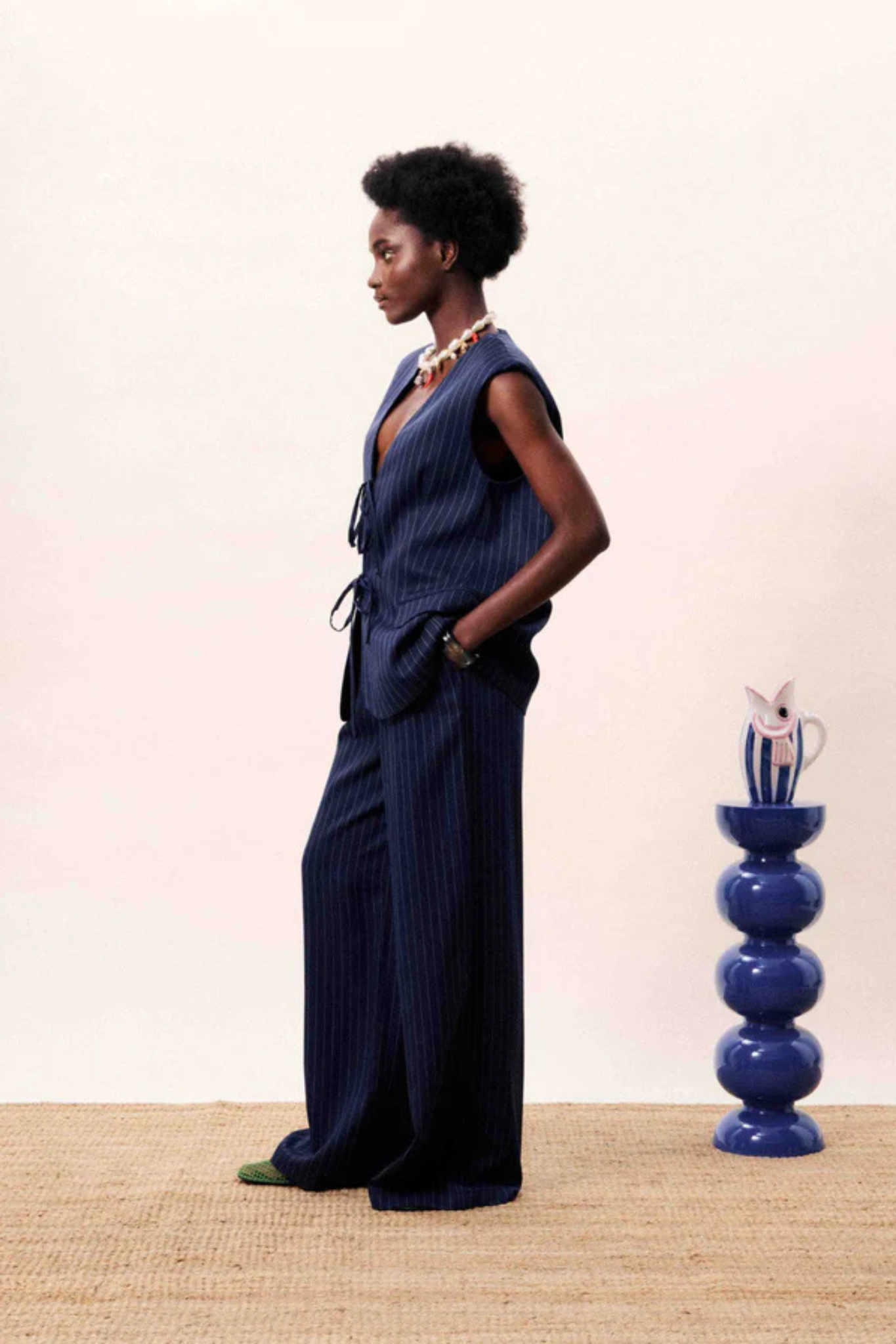 VELESIA BLAZER - NAVY BLUE