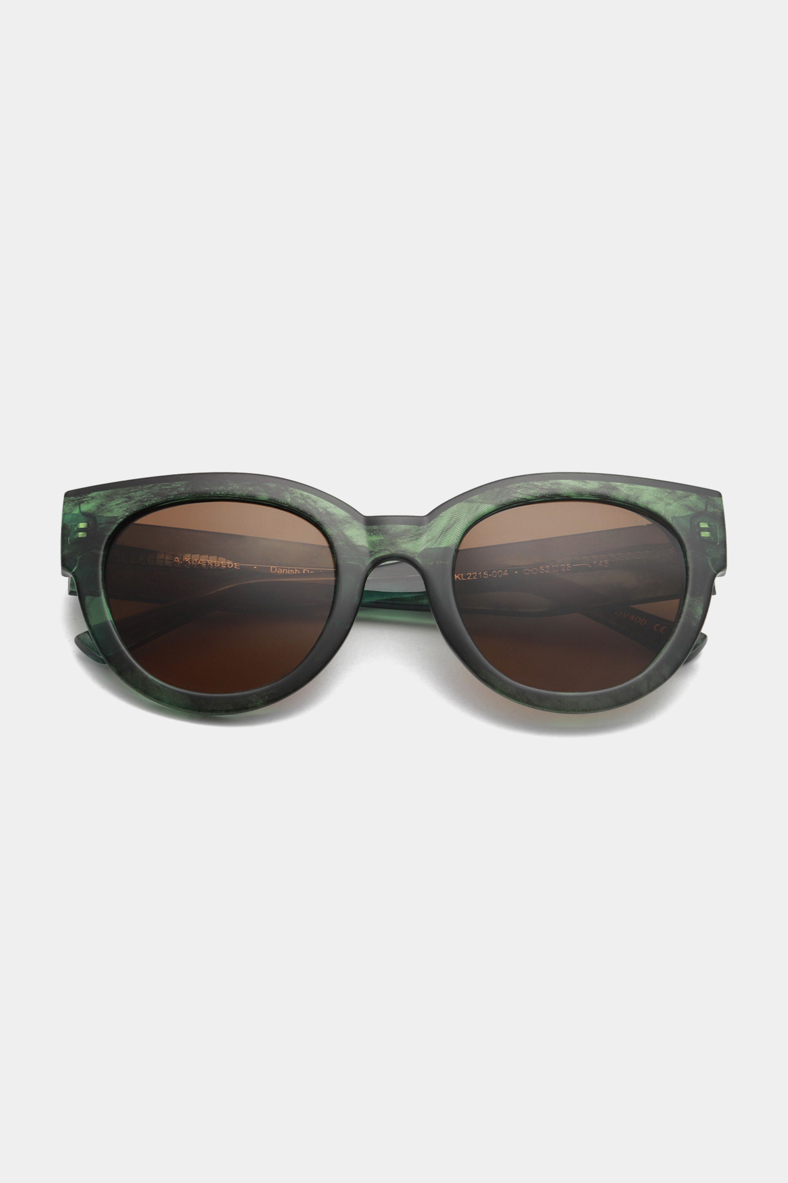 LILLY SUNGLASSES - GREEN MARBLE TRANSPARENT