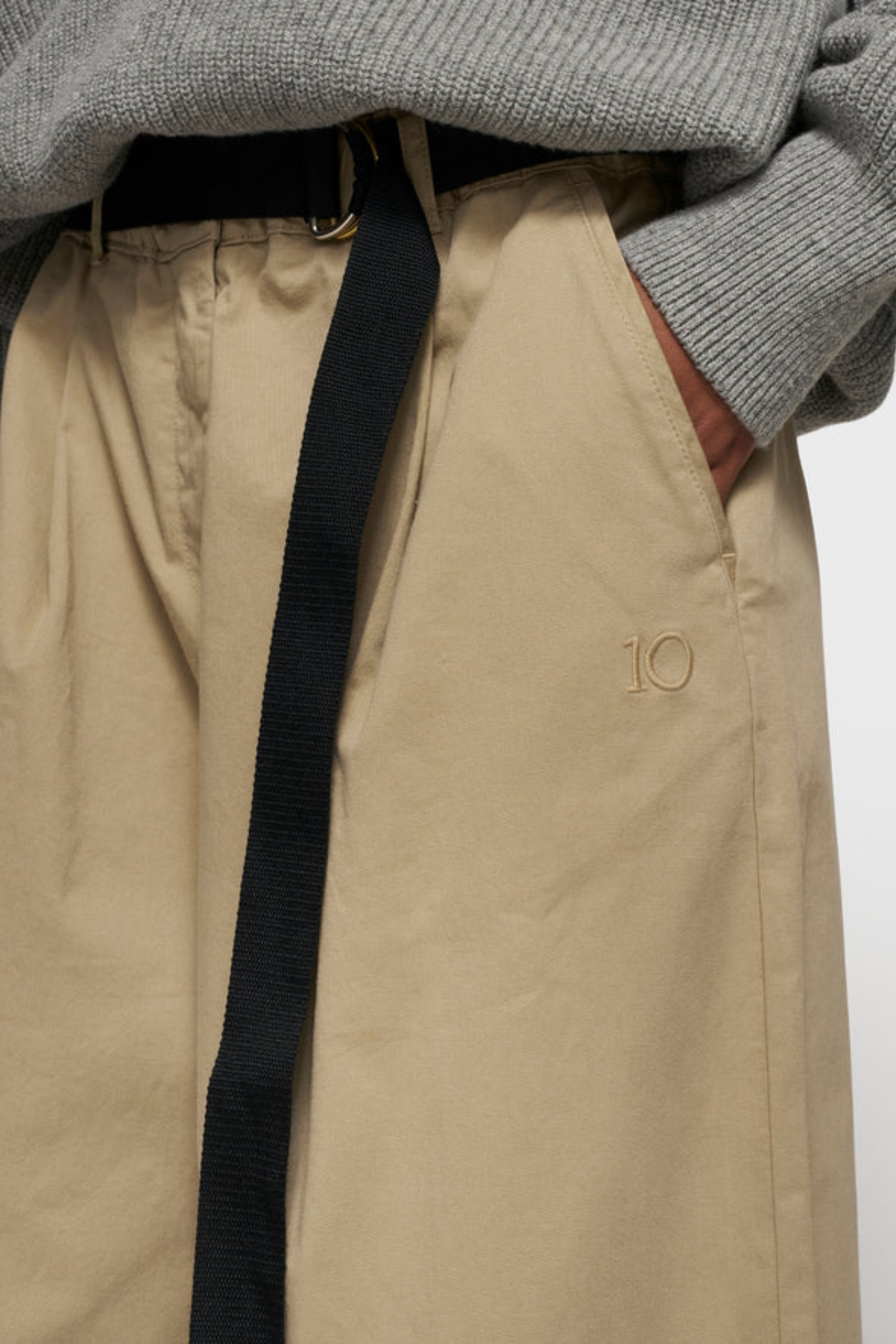 WIDE PANTS TWILL - EARTH