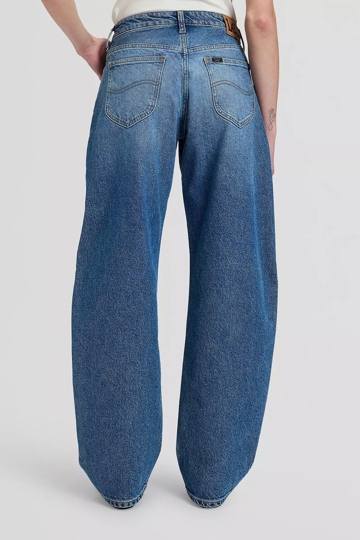 BALLOON MID RISE PANTS - VINTAGE BLUES