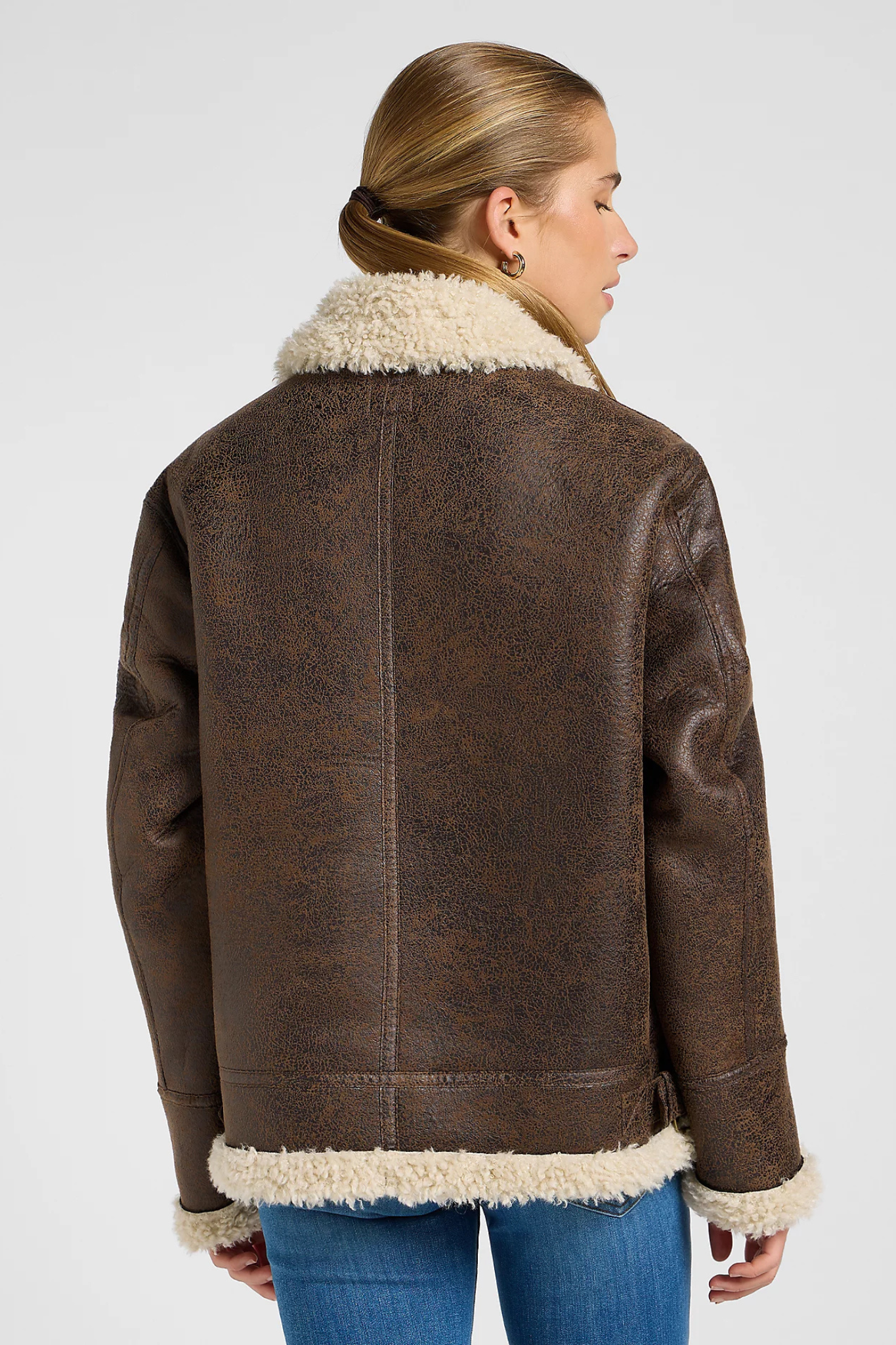 AVIATOR LUXE JACKET - BROWN