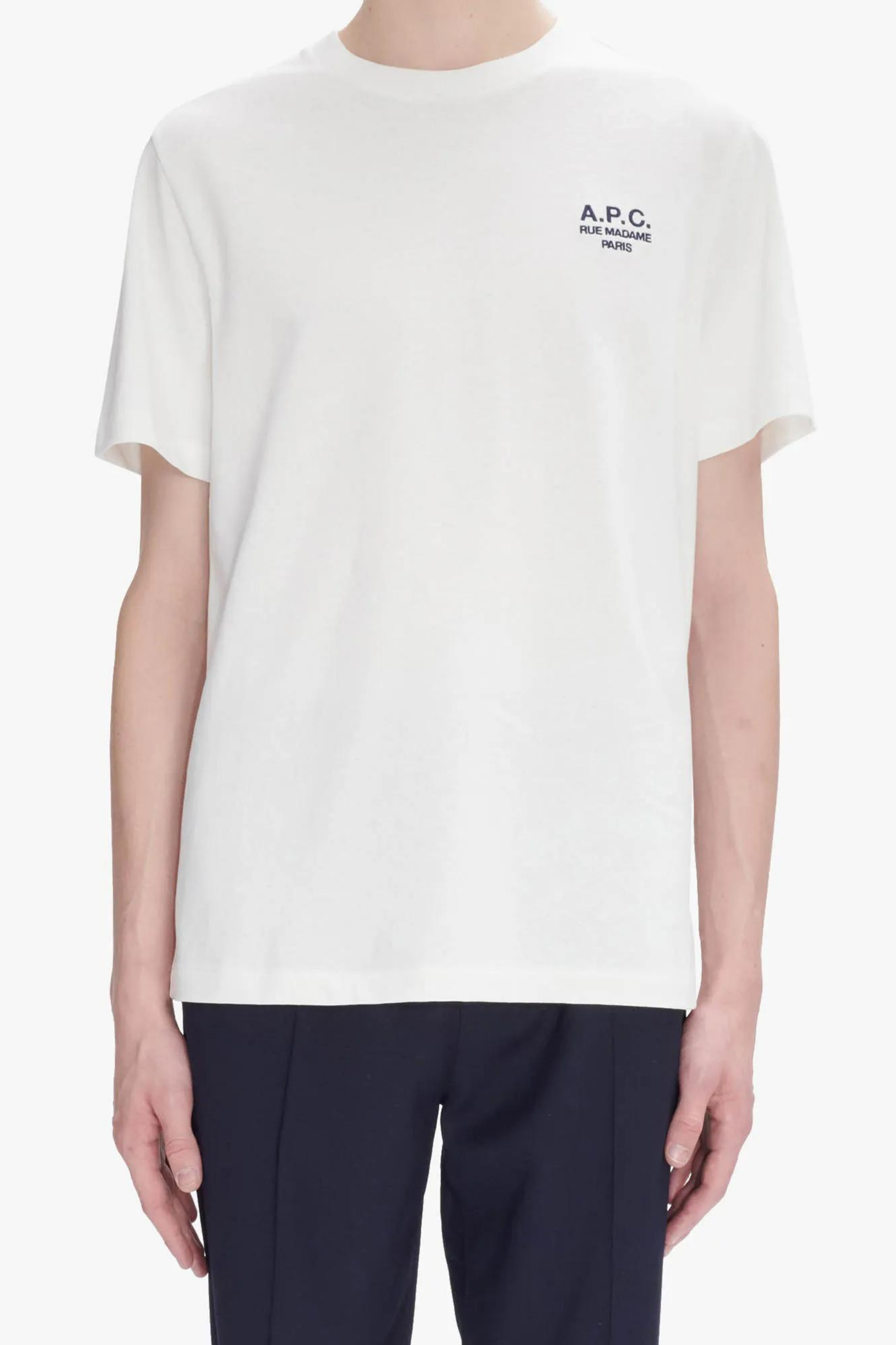 STANDARD RUE MADAME T-SHIRT - BLANC/DARK NAVY