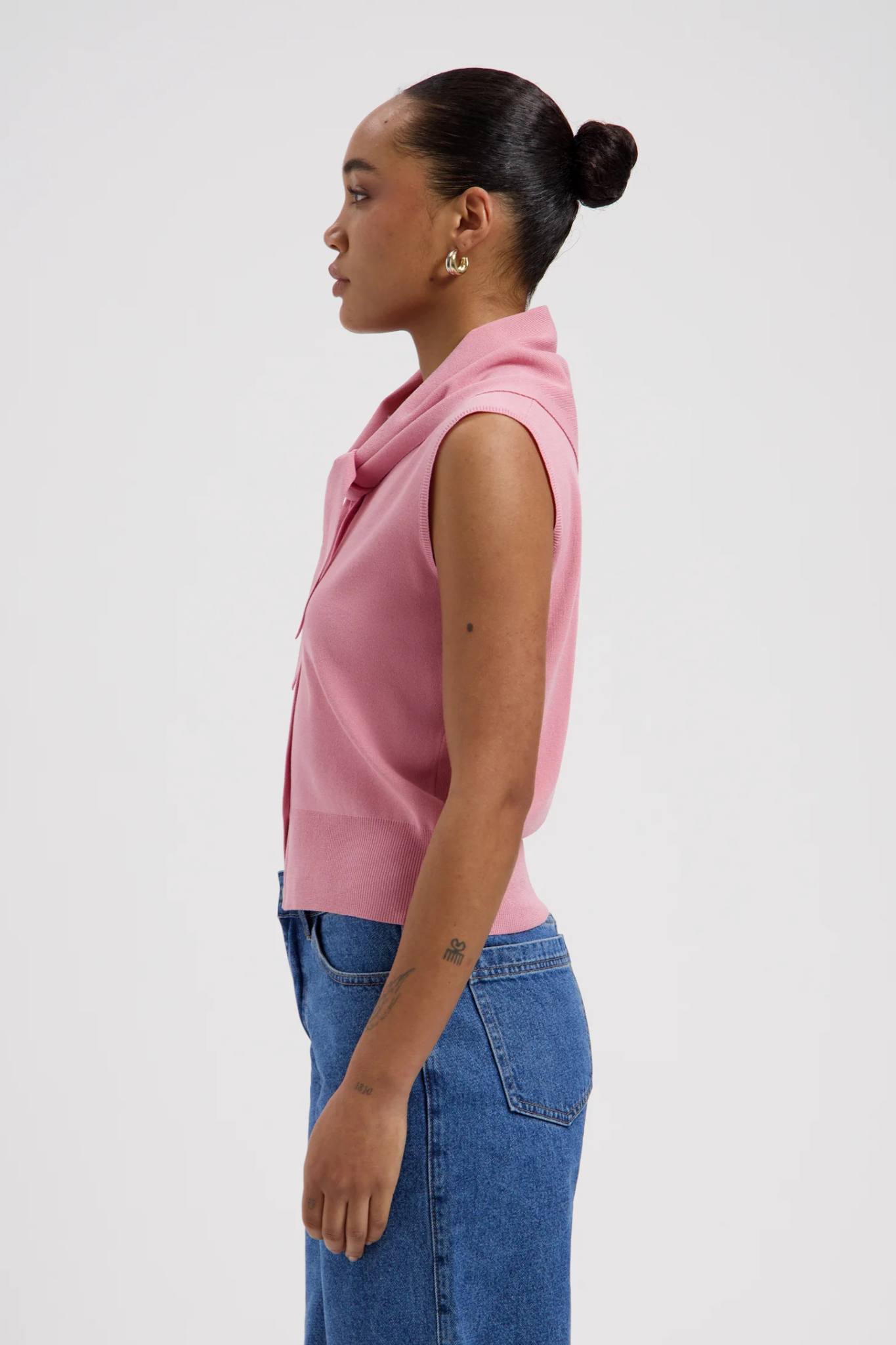 NIKA SCARF TOP - PINK
