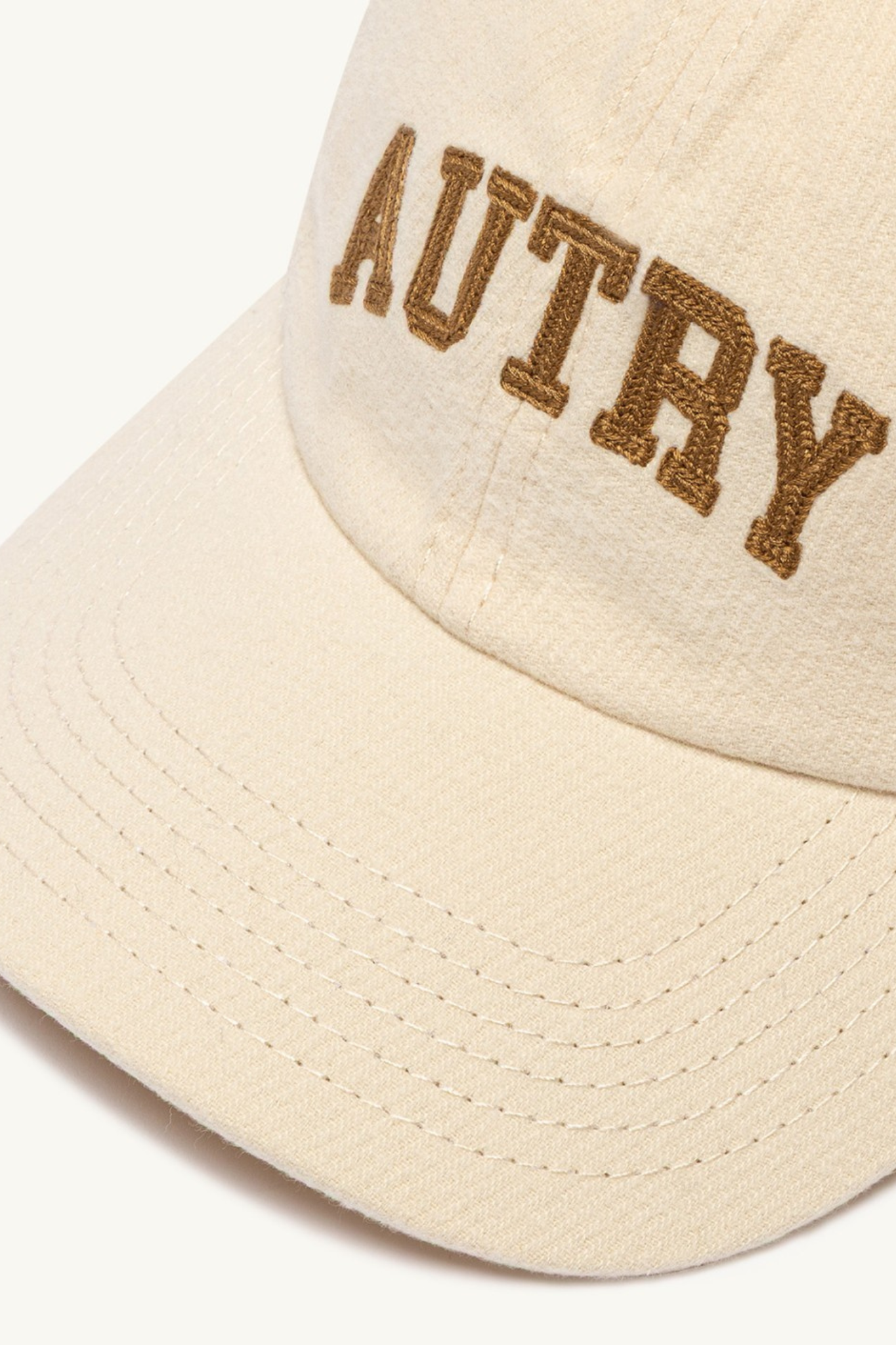 MAIN UNISEX A LOGO BASEBALL CAP - ALABASTER