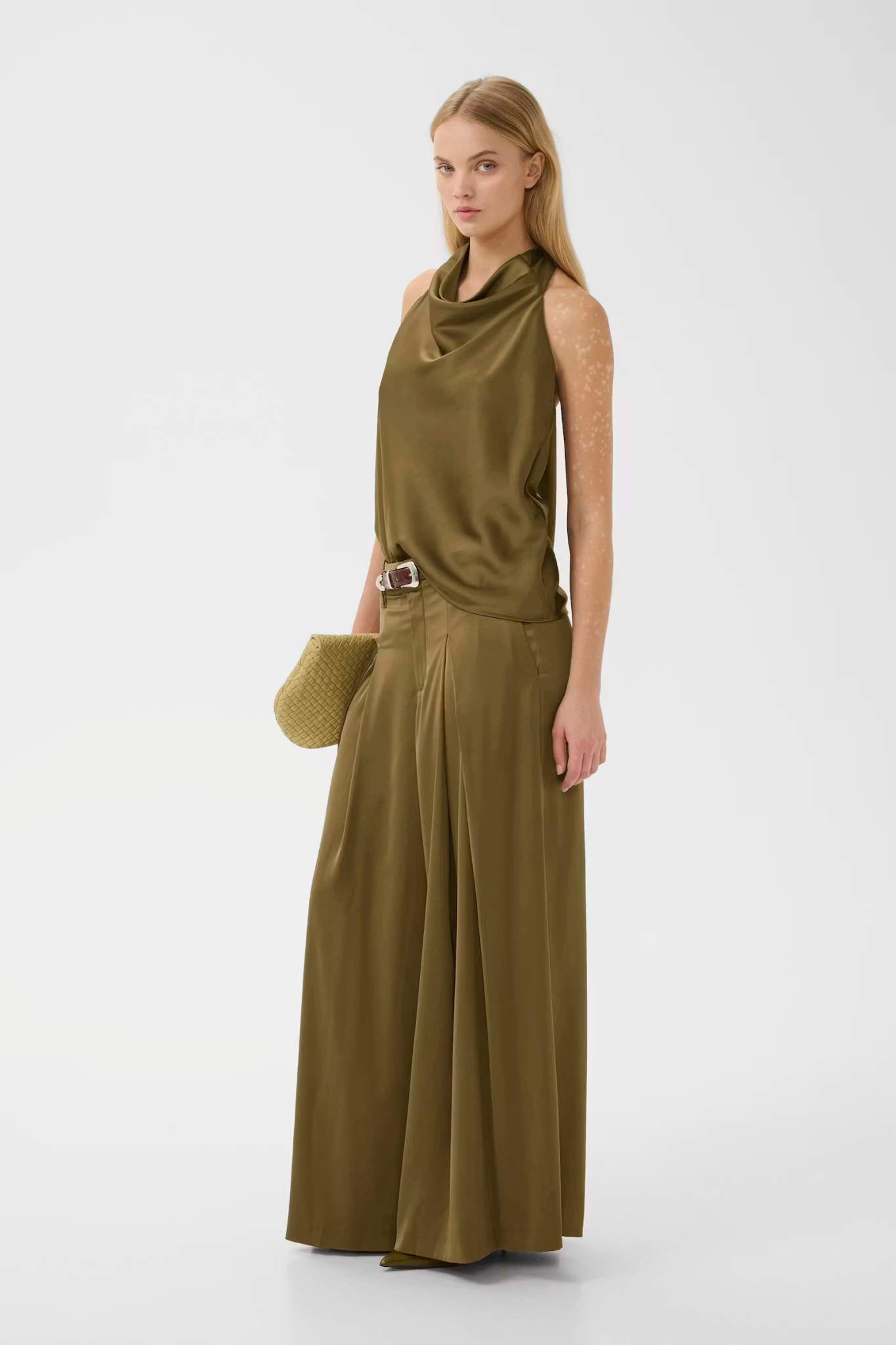 CERINA SL TOP - MILITARY OLIVE/GREEN