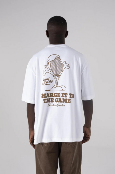 TENNIS CHOCOLATE T-SHIRT - WHITE