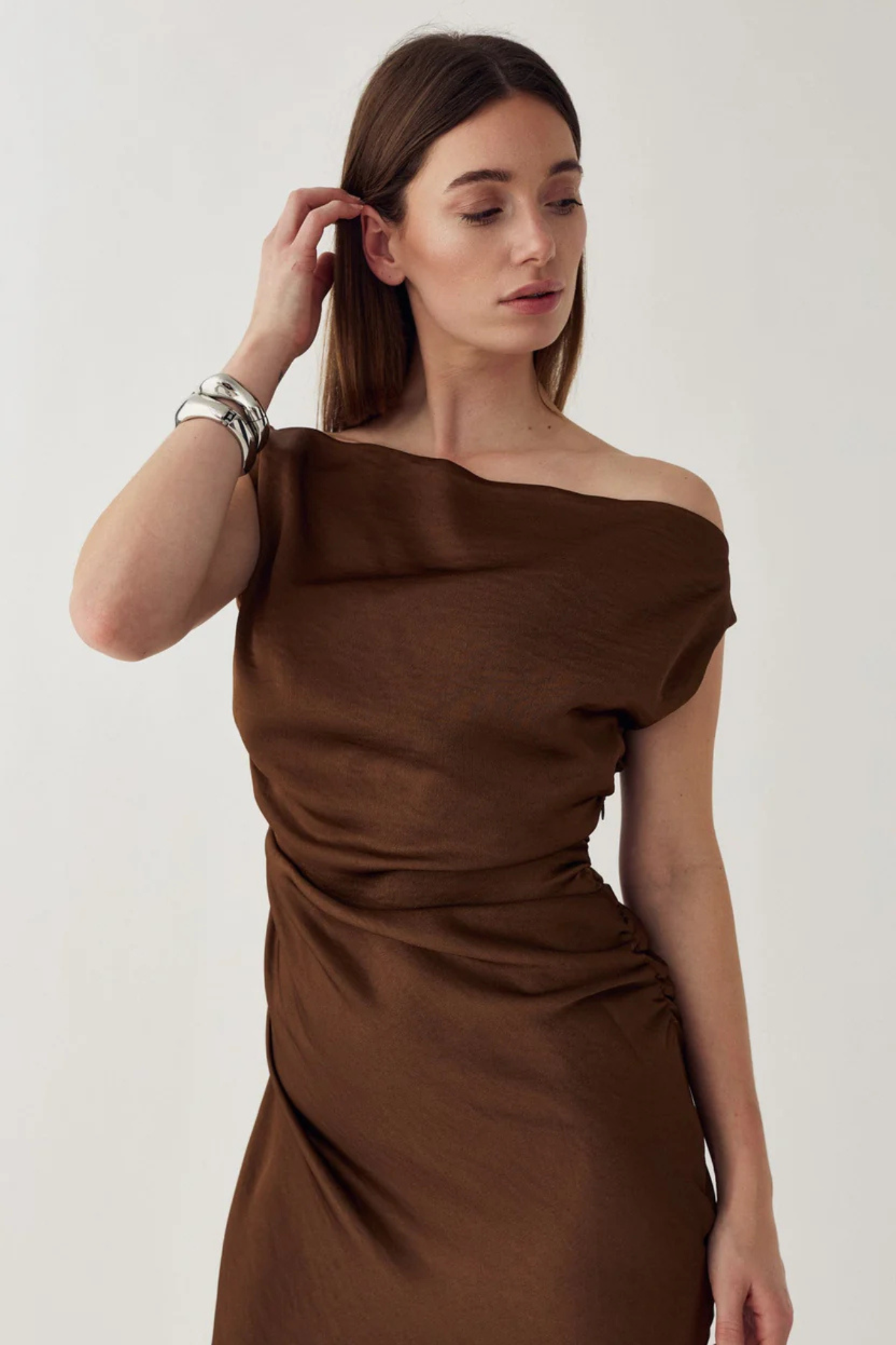 MIGNONETTE DRESS - TOFFEE