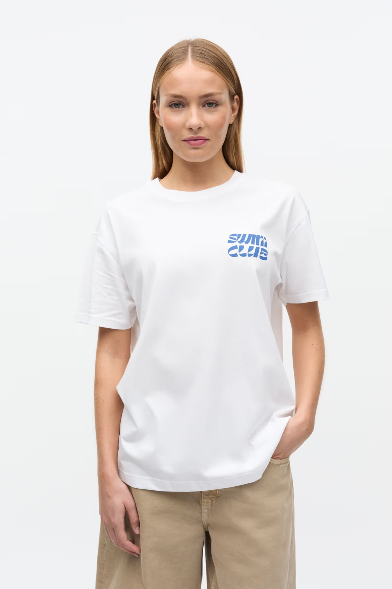 KULLA SS T-SHIRT - WHITE SWIM