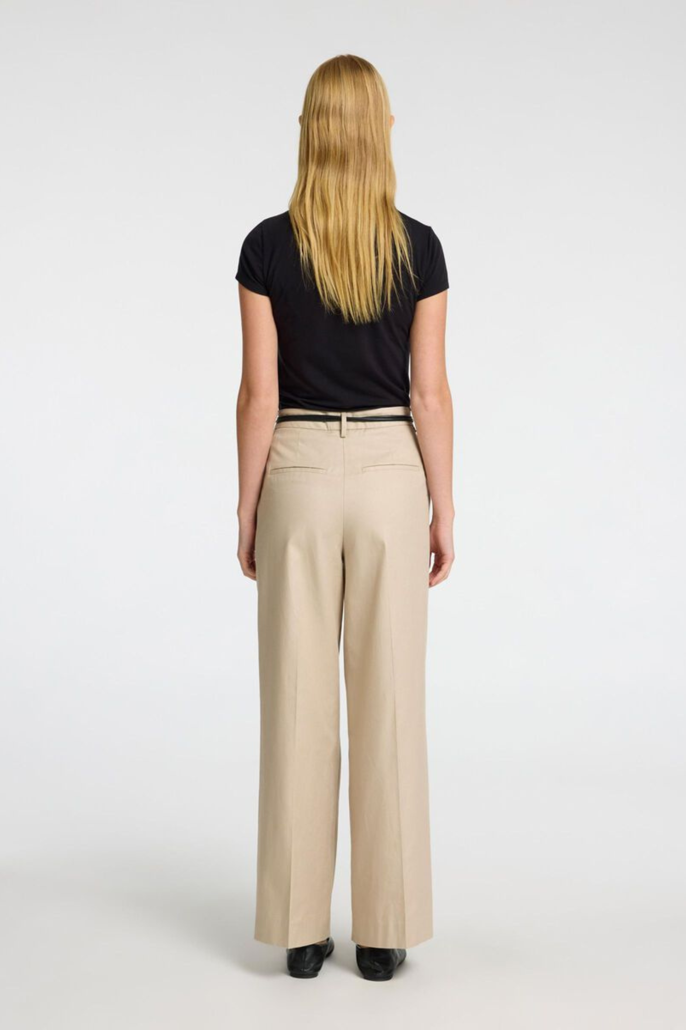 SLFDORA-MERLA HW EXTRA WIDE PANTS - ISLAND FOSSIL