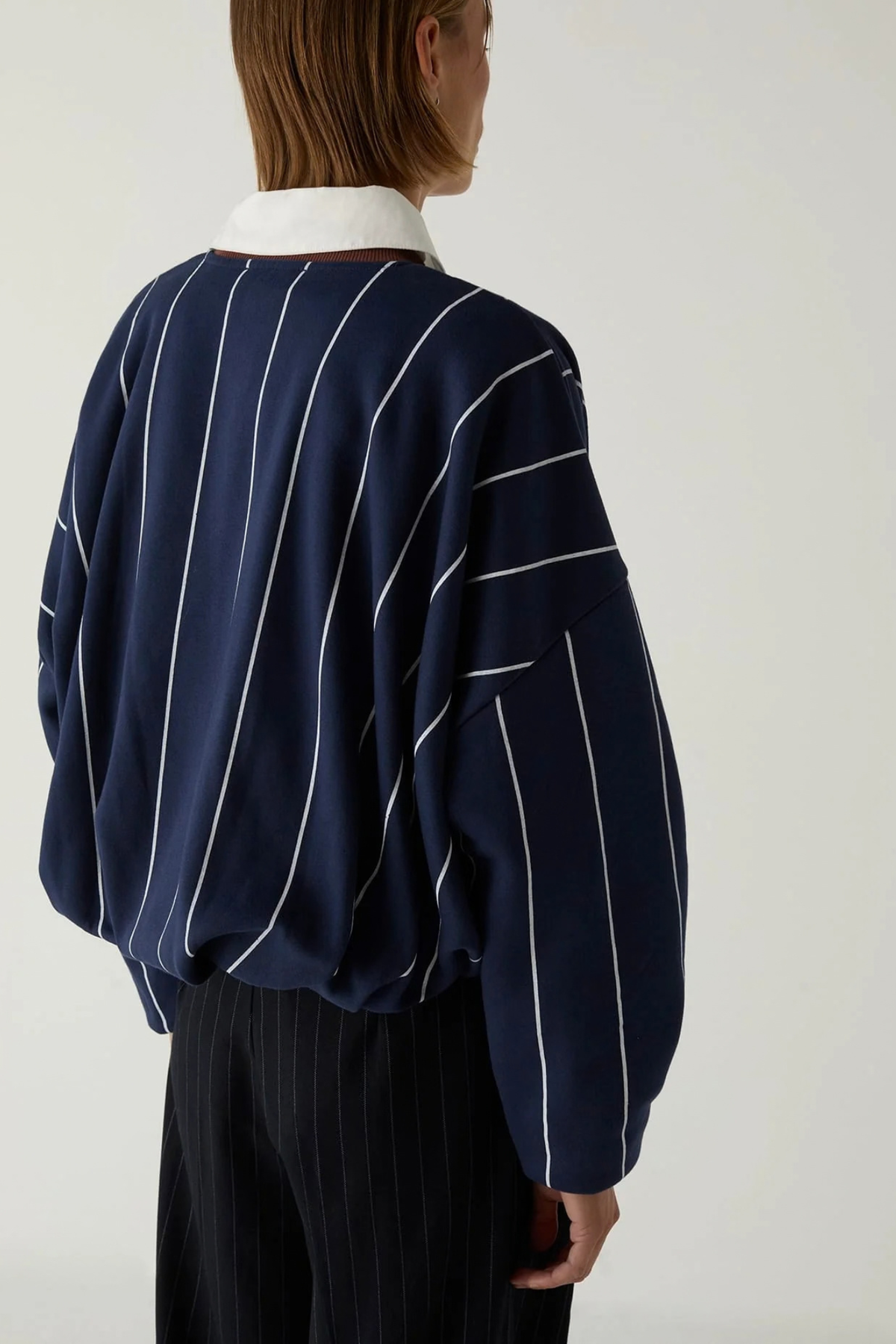 KELLY GESTREEPTE SWEATSHIRT - NAVY