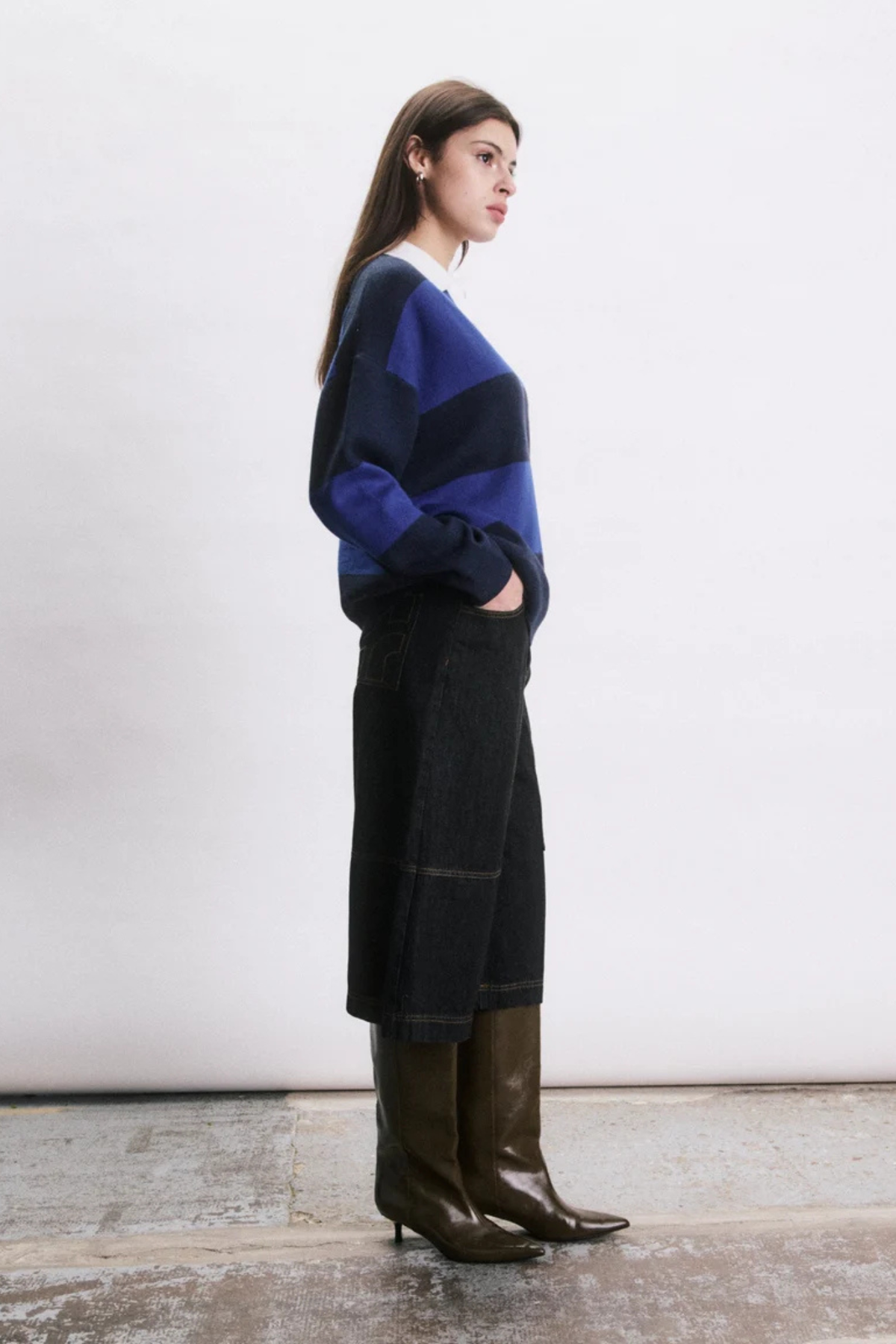 MORGAN SWEATER - NAVY BLUE