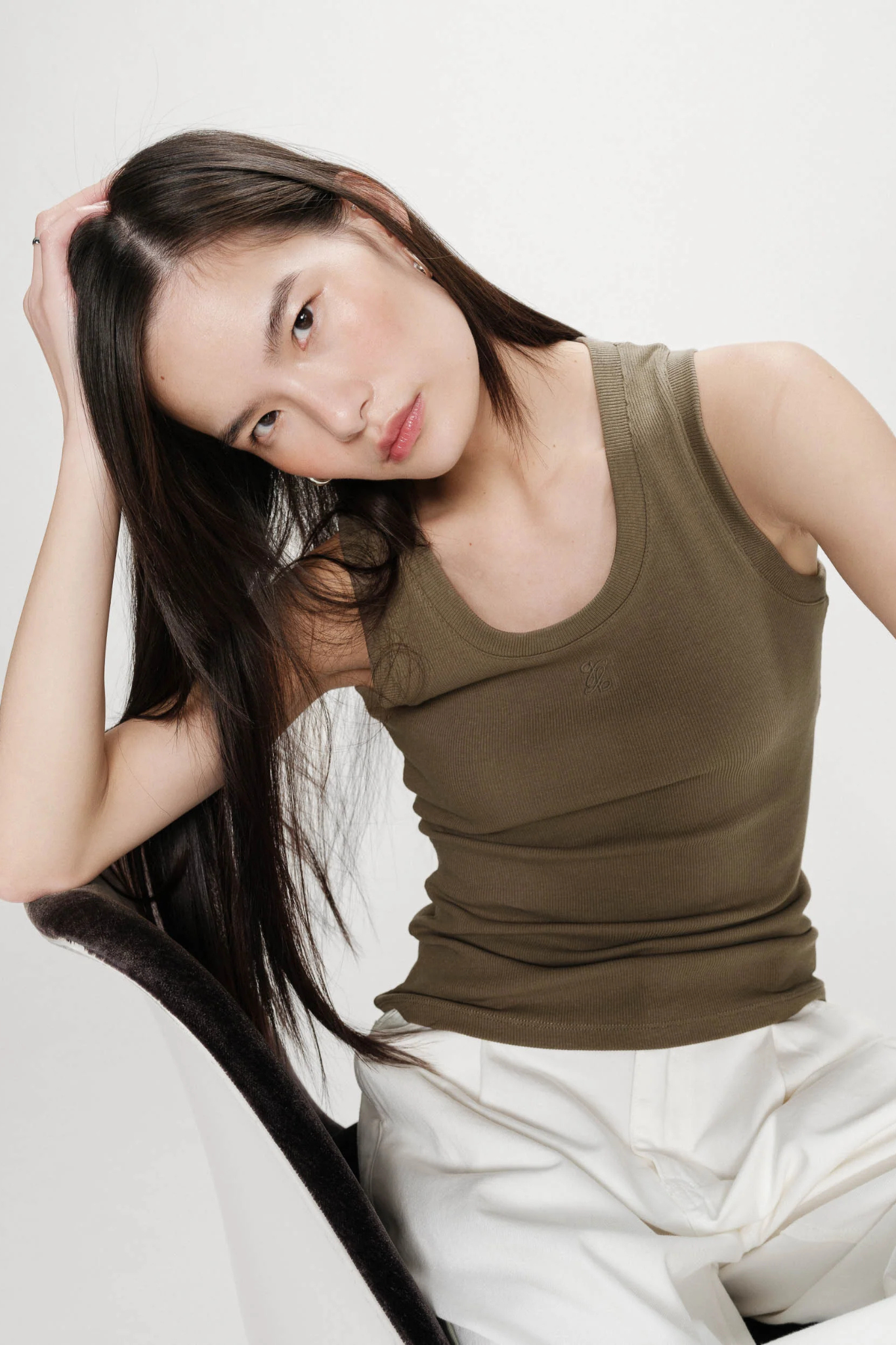 VALOU TANK TOP - KHAKI