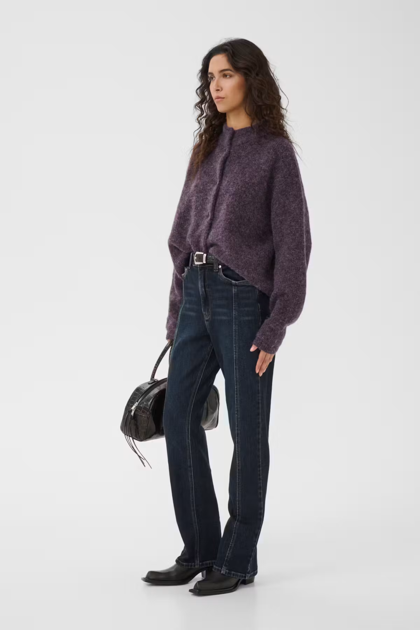 ALPHA SHORT CARDIGAN - JUNIPER MELANGE