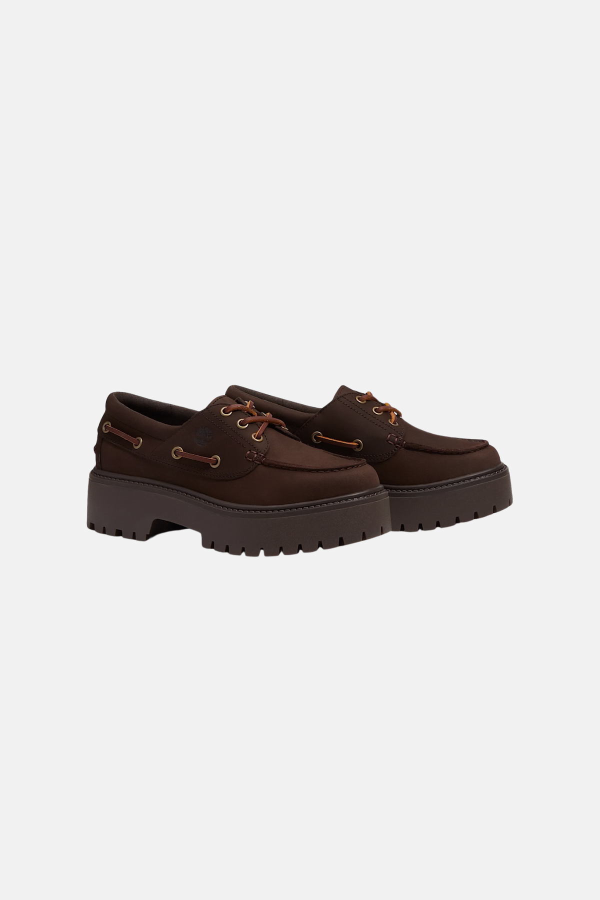 STONE STREET BOAT WOMEN SHOES - DARK BROWN NUBUCK