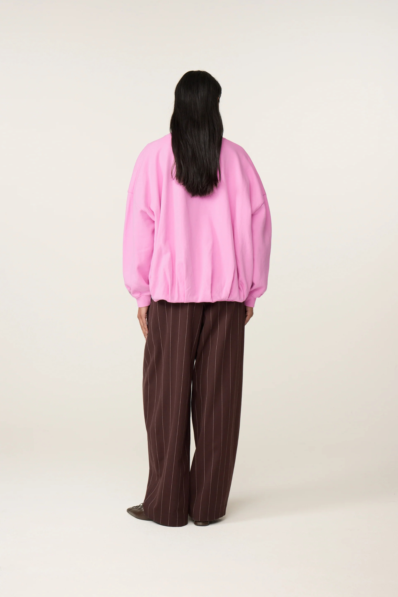 CHARLOT TROUSERS - BROWN/ PINK ROSE
