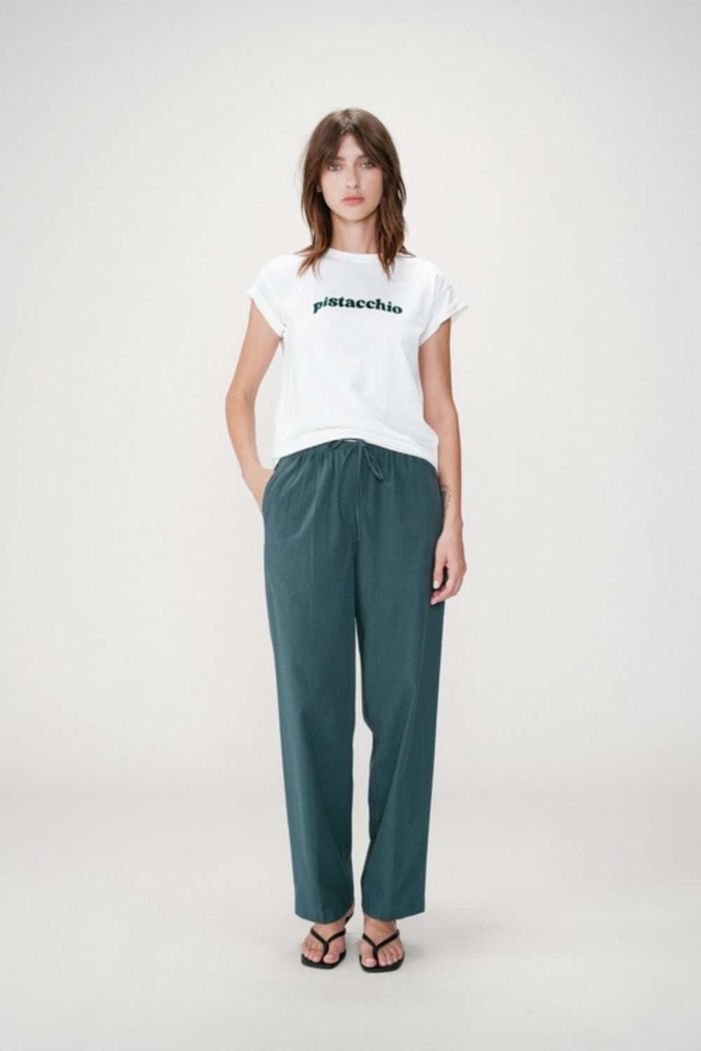 WYLO T-SHIRT - EMERAUDE/WHITE