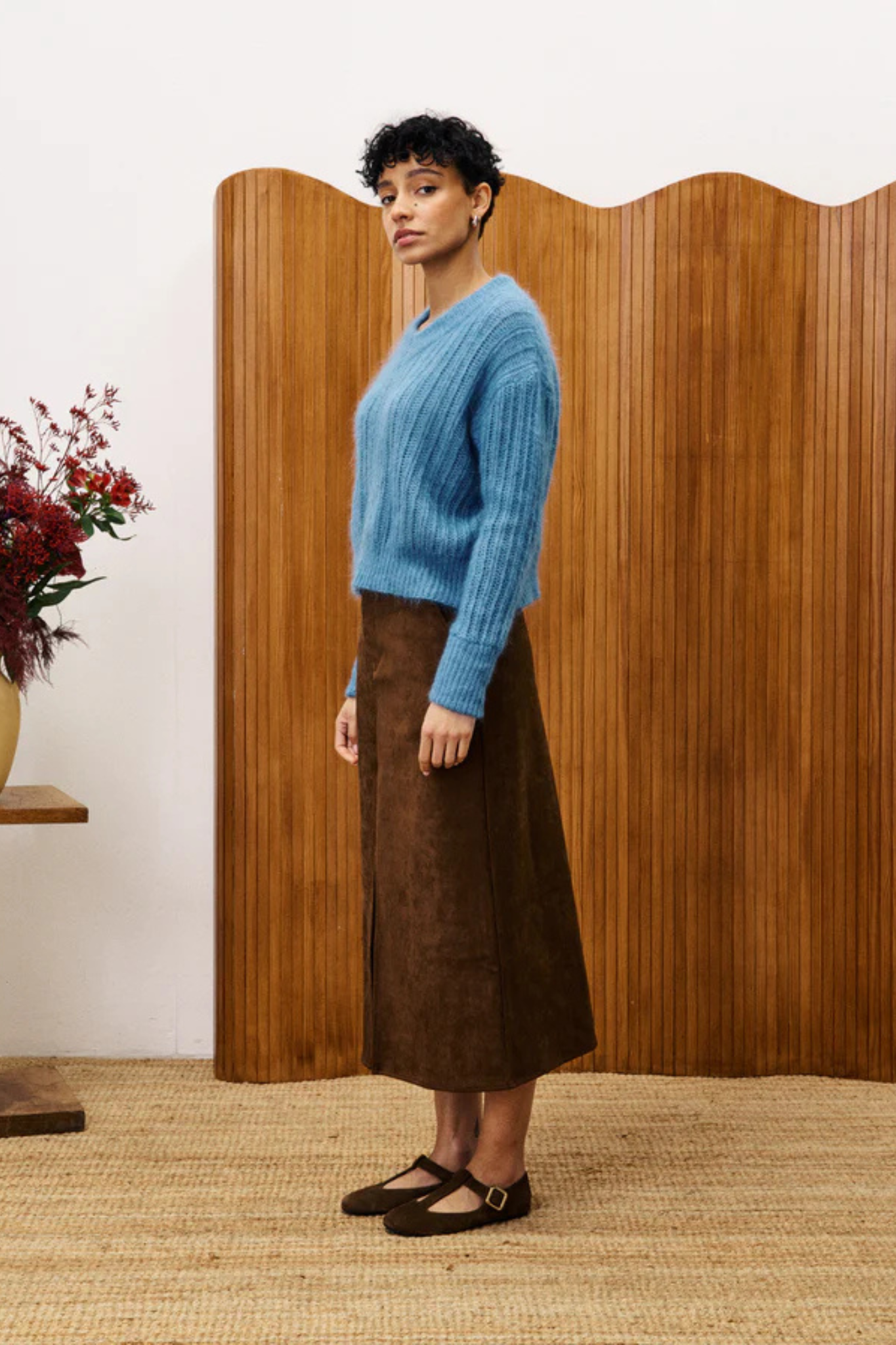 GLAIEUL SKIRT - ICE BROWN