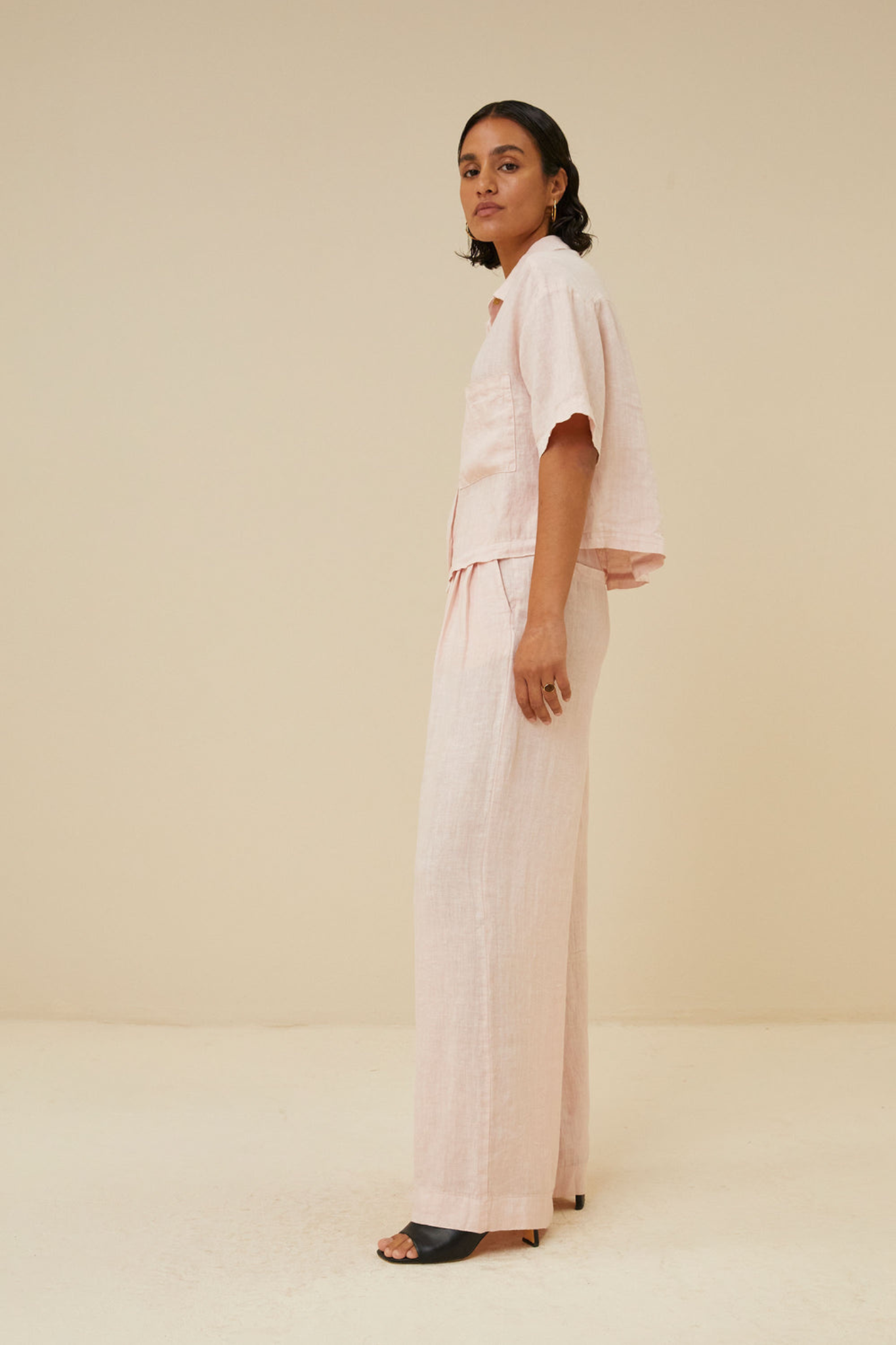 ELI LINEN PANT - CIPRIA PINK