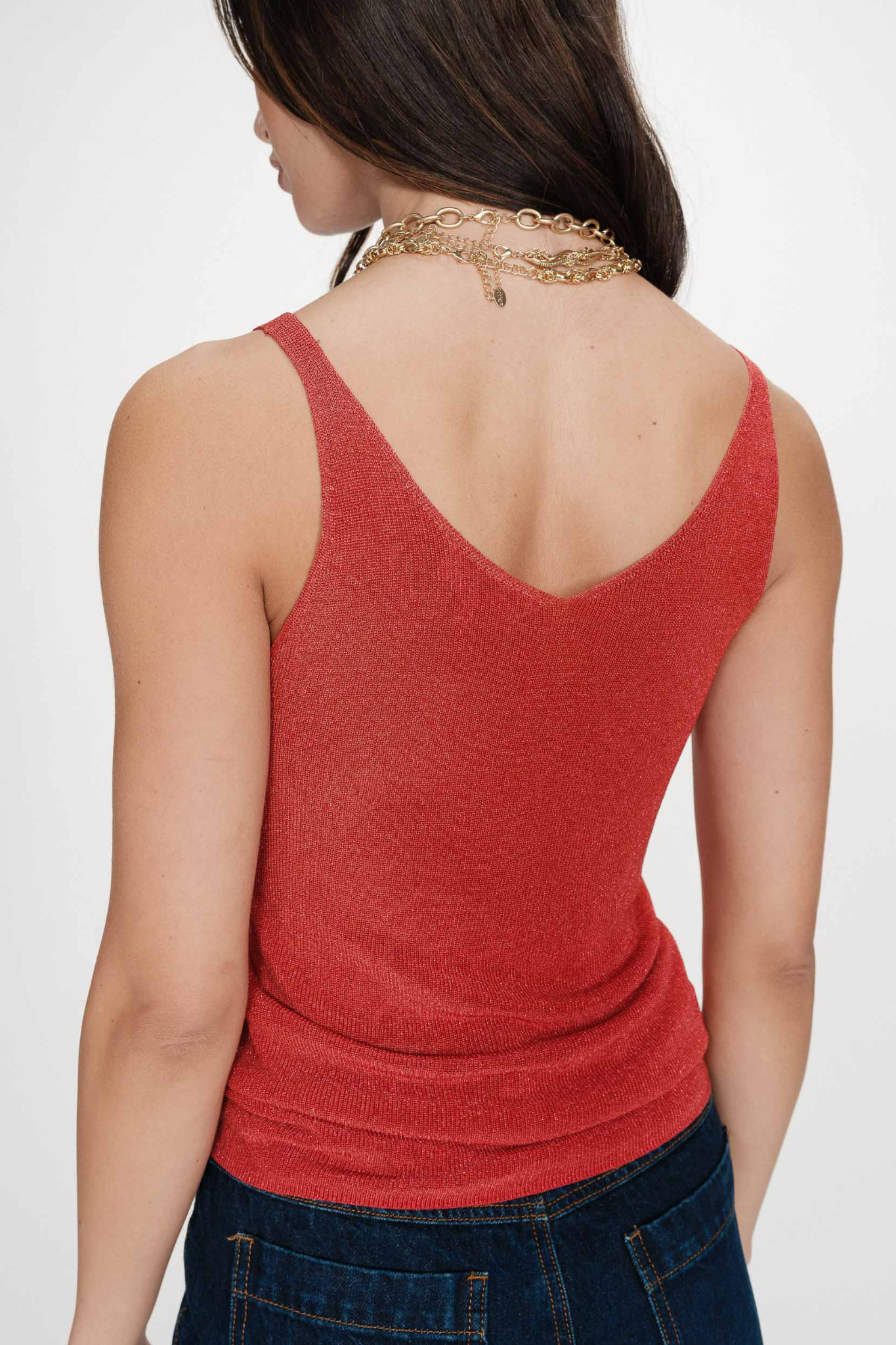 PAILLETTE TOP - SANGUINE