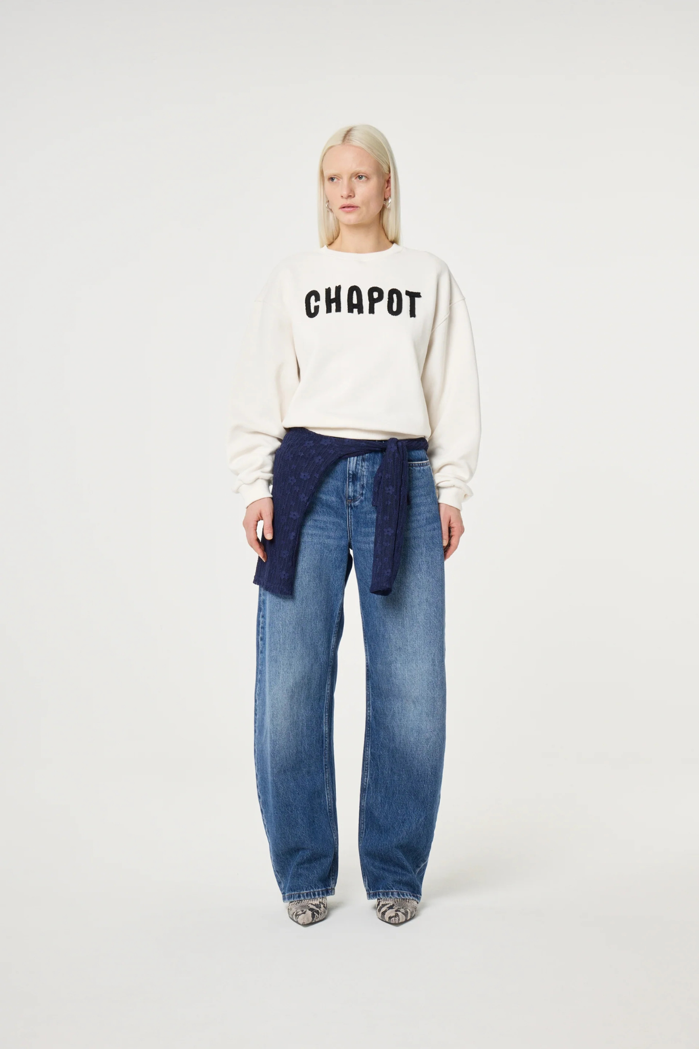 TERRY SWEATER - COSY WHITE