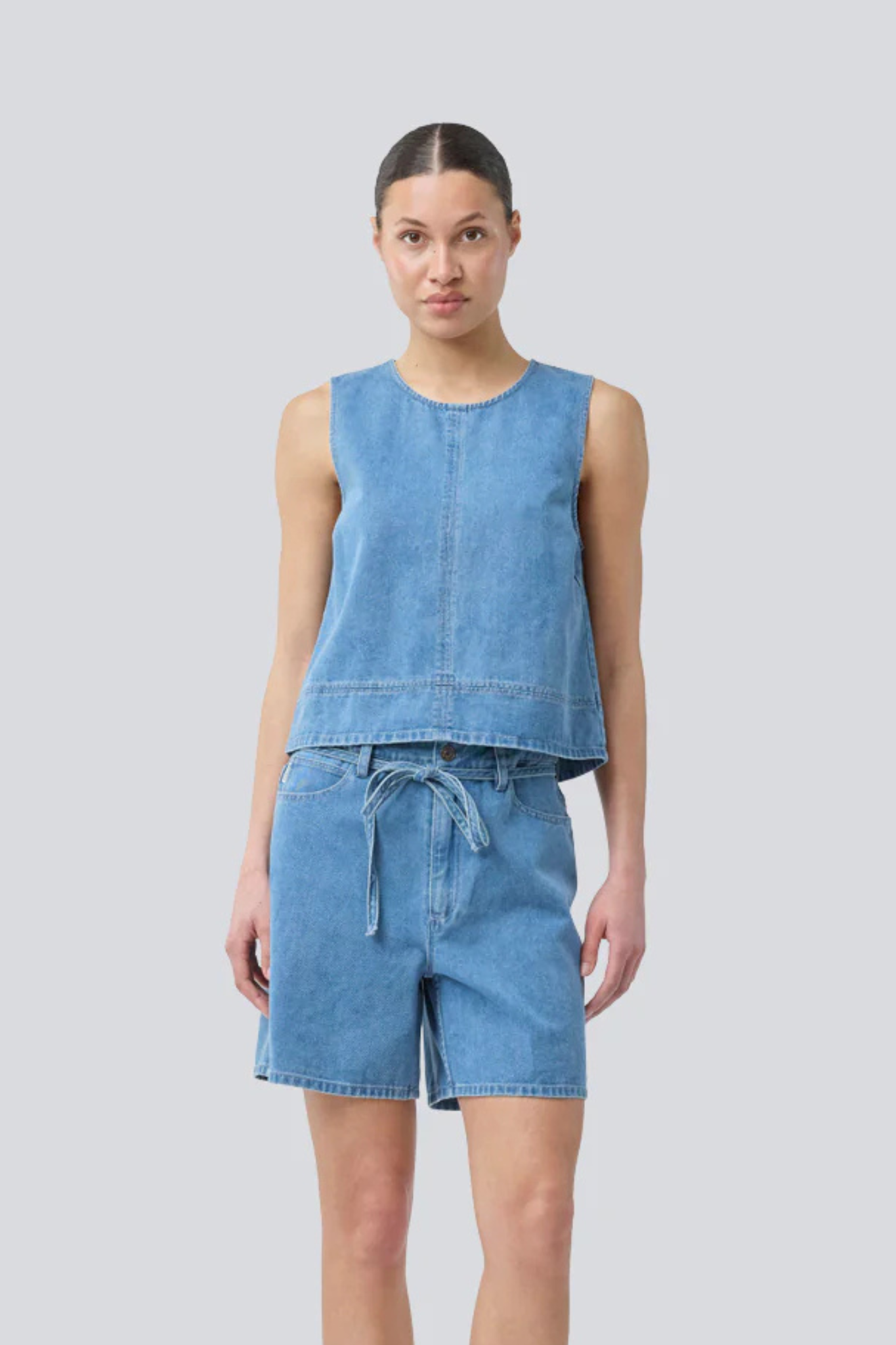 NAOMA SOLID TOP - VINTAGE BLUE