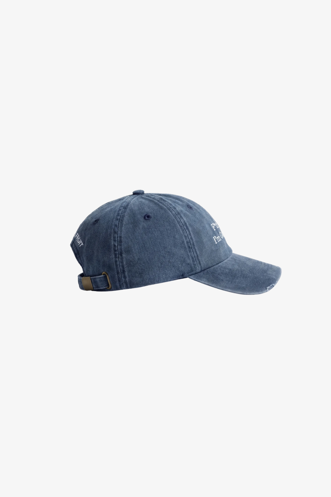 DISTRESSED F*CK OFF I'M GARDENING CAP - WASHED NAVY