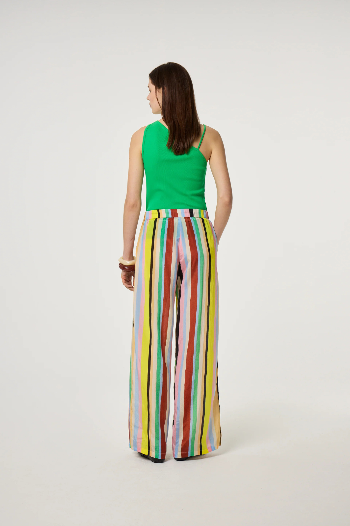 RHEA TOP - GREEN GLIMMER