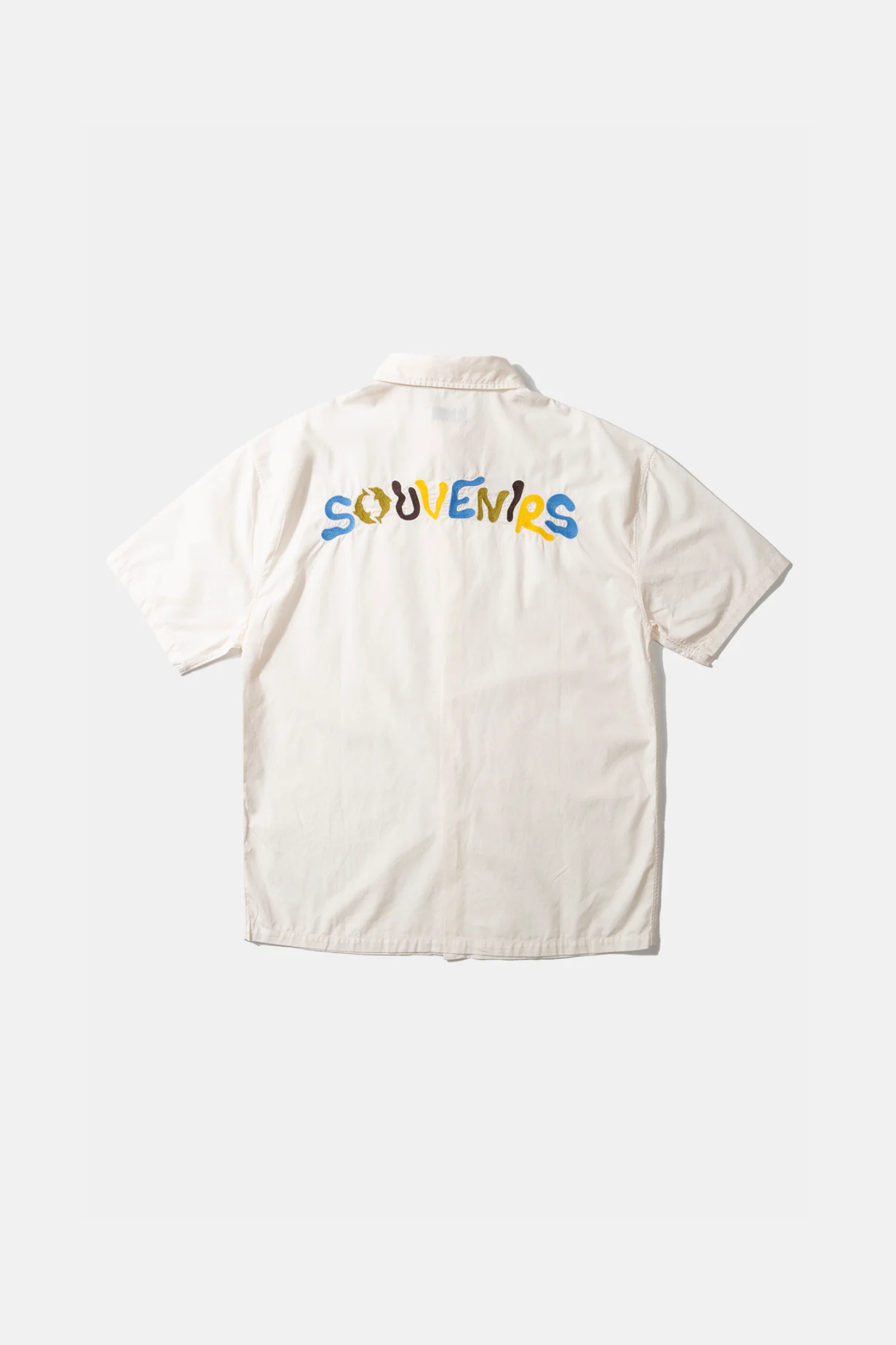 SOUVENIRS SHORT SLEEVE SHIRT - PLAIN OFF WHITE