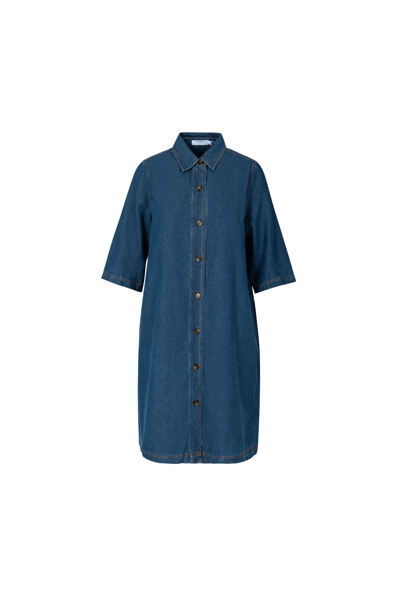 ELLIS DENIM DRESS - DENIM BLUE