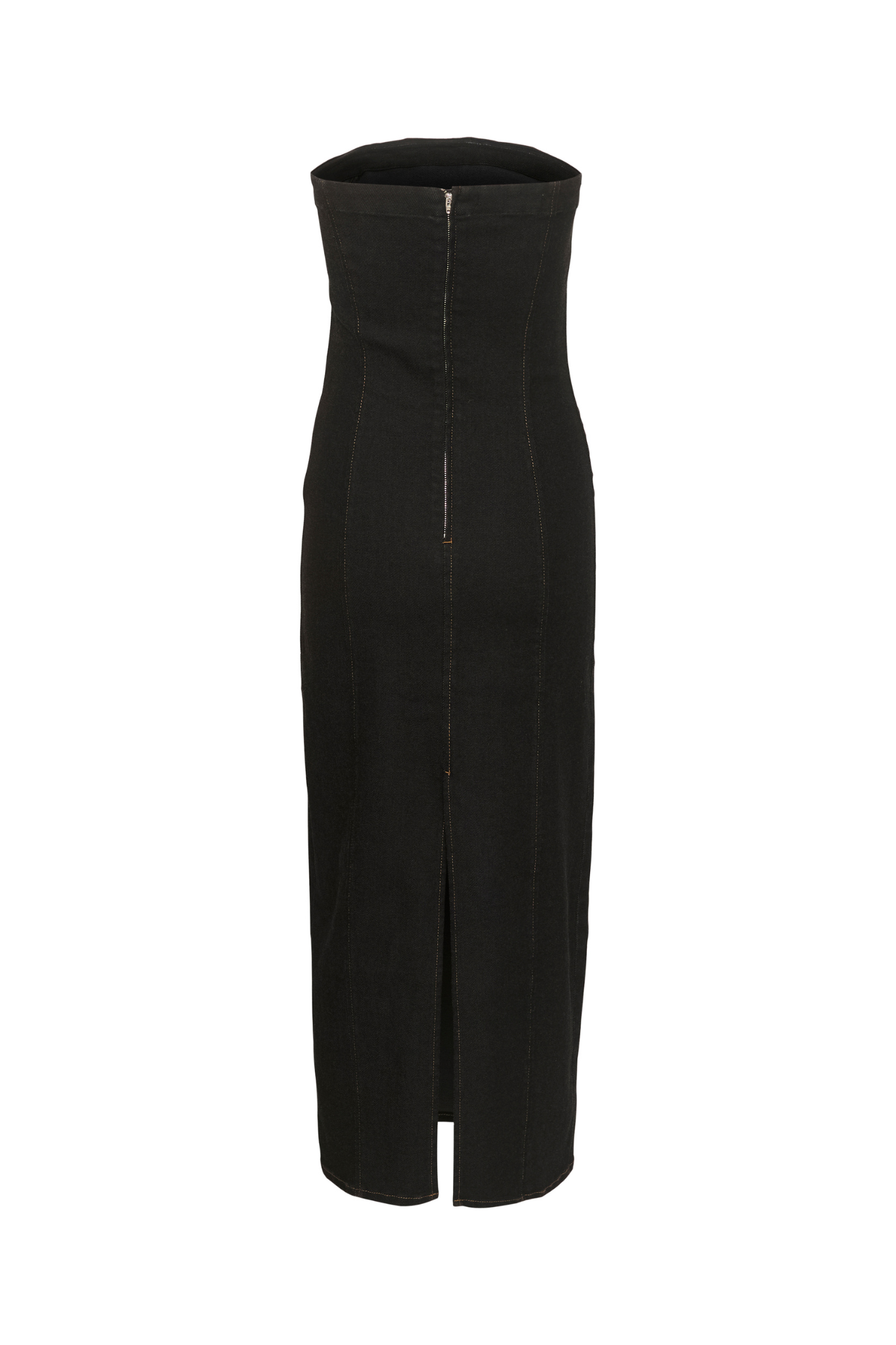 TUBINA LONG DRESS - DARK BLACK WASH