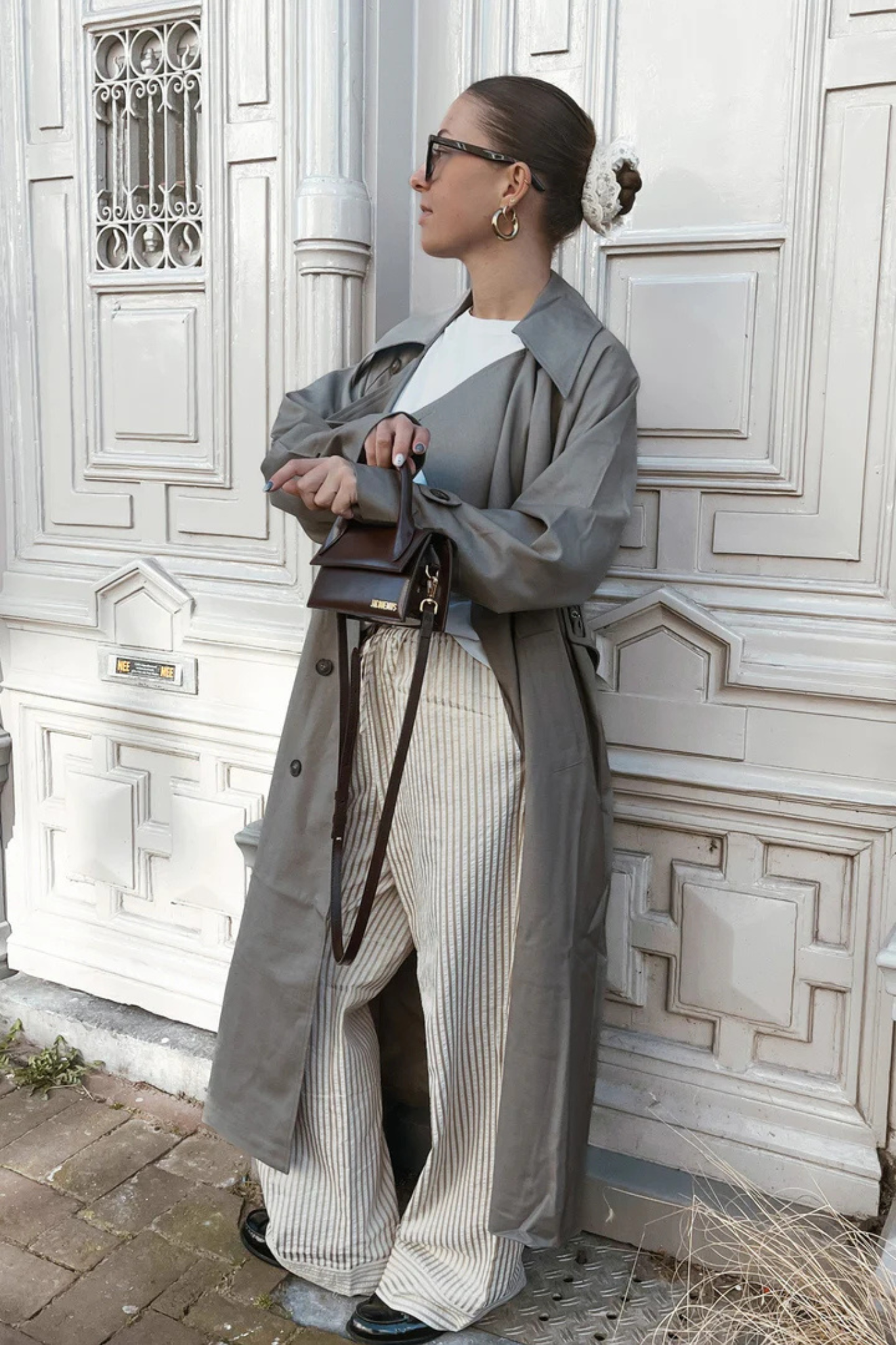CADEN PANTS - SAND STRIPE