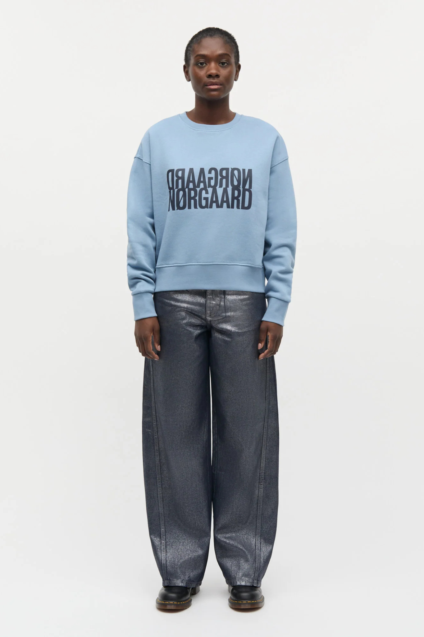 TILVINA SWEATSHIRT - FADED DENIM