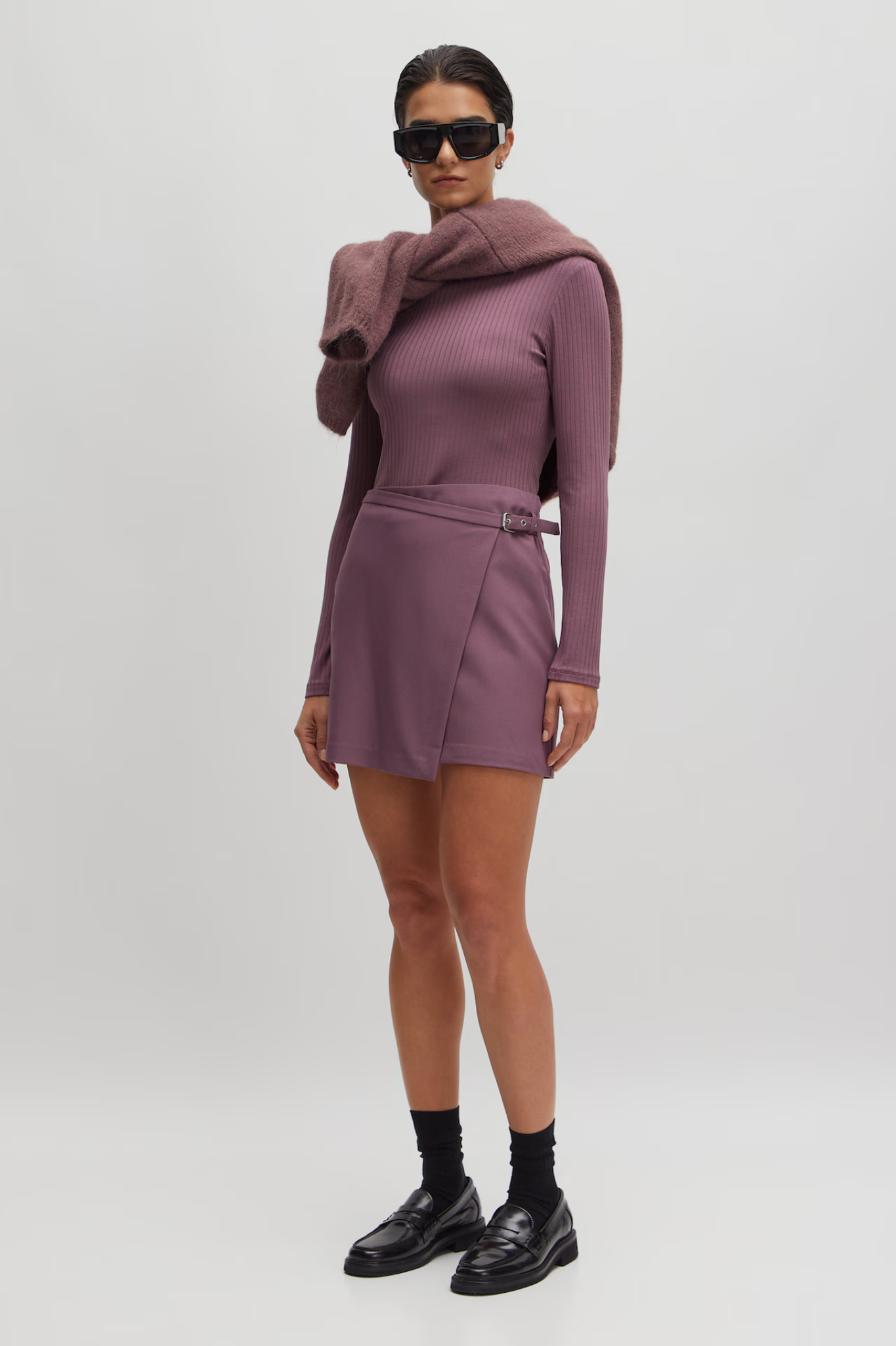 GINGER LONGSLEEVE T-SHIRT - MAUVE ORCHID