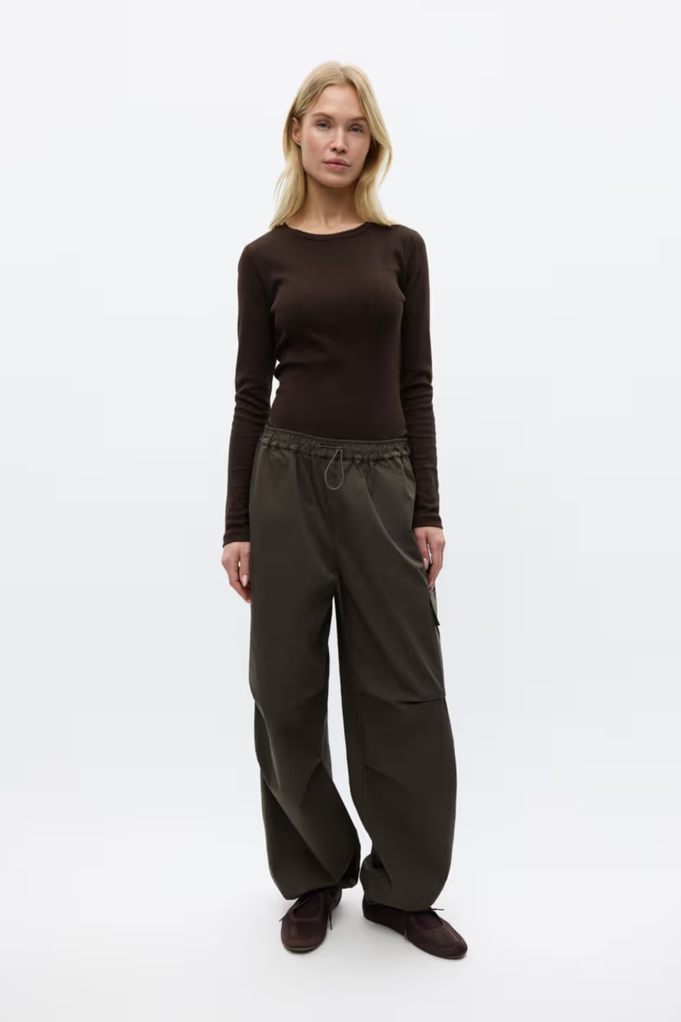 BEL PANTS - WASHED DARK OLIVE