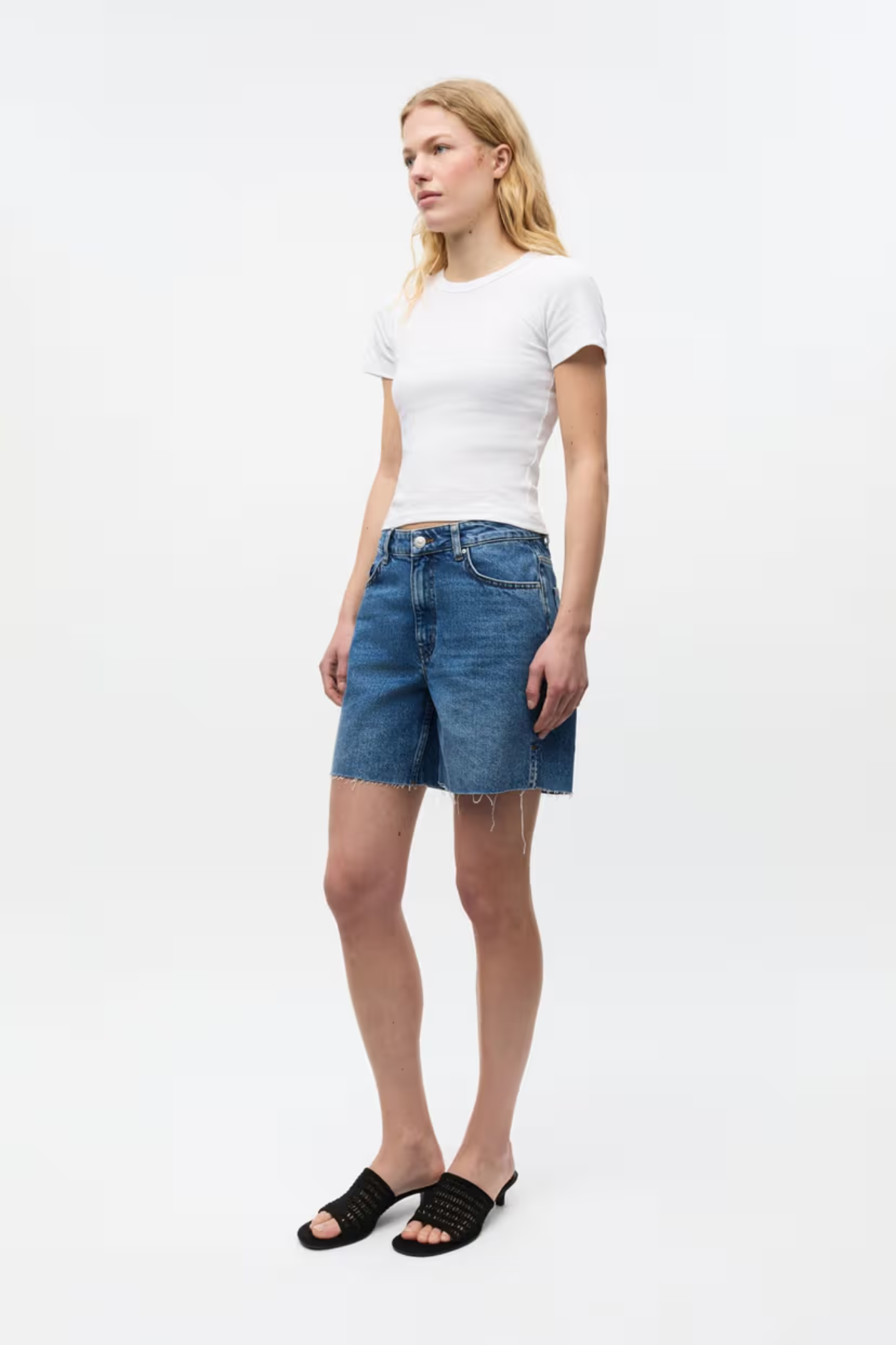 BILOBA SHORTS - WORN DARK BLUE