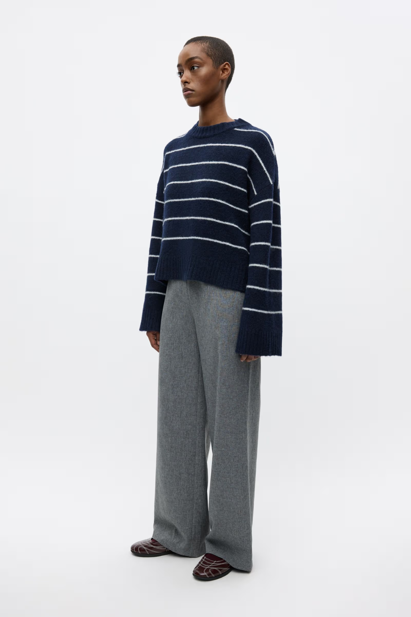 NAPLES LS KNIT - NAVY