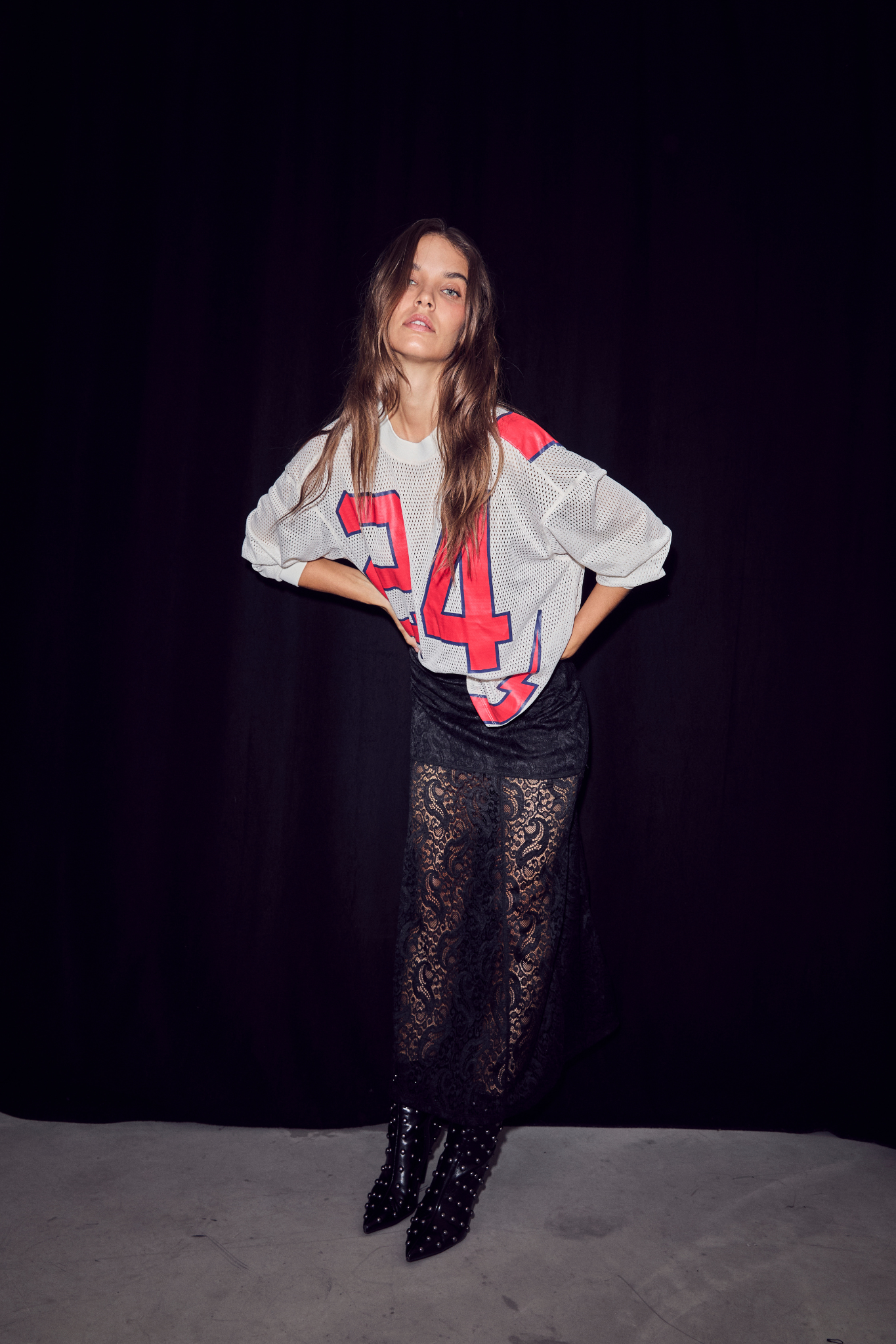 SUMMER LACE SKIRT - BLACK