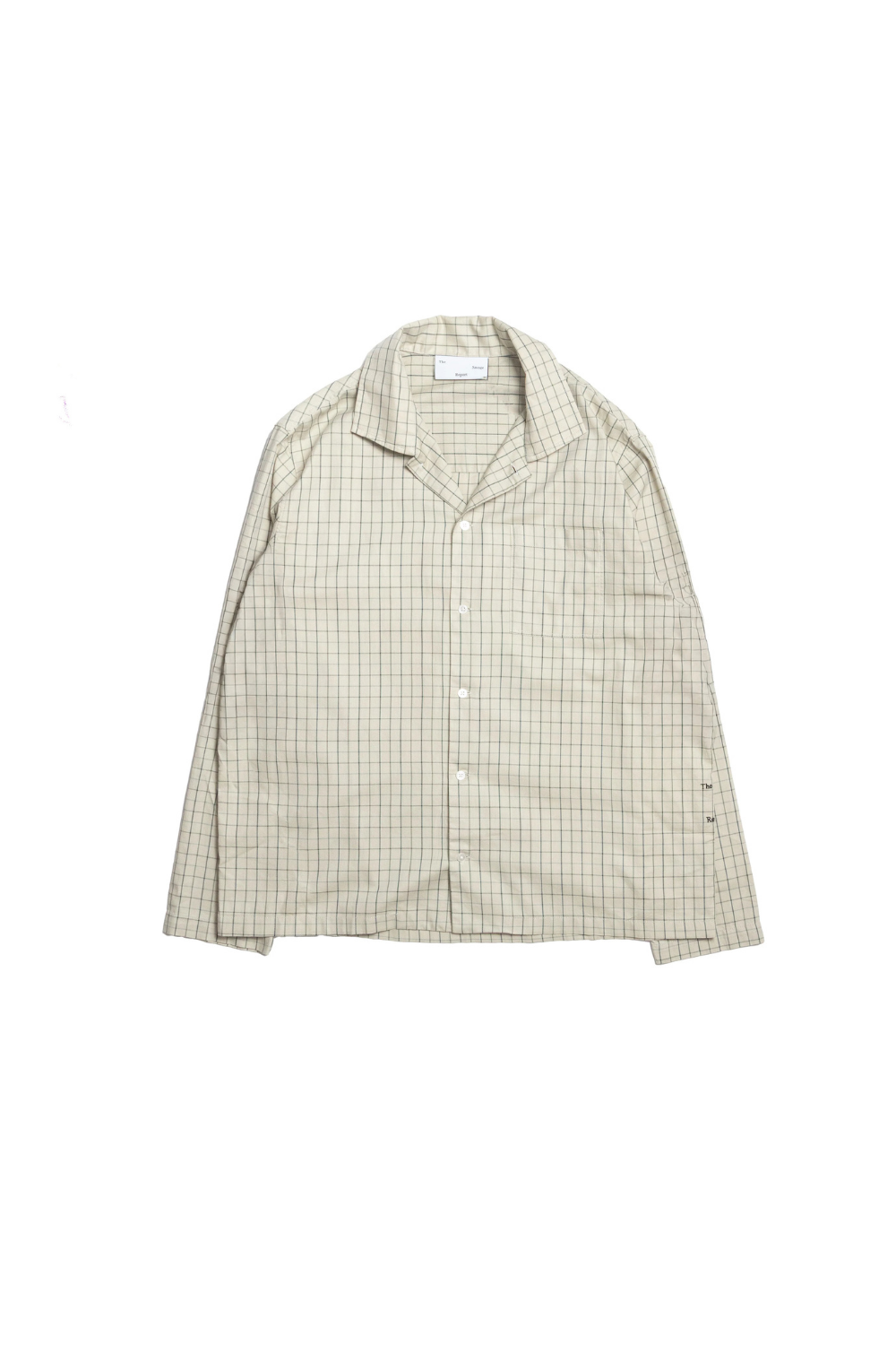 CHECKED TSR SHIRT - WASHED GREEN