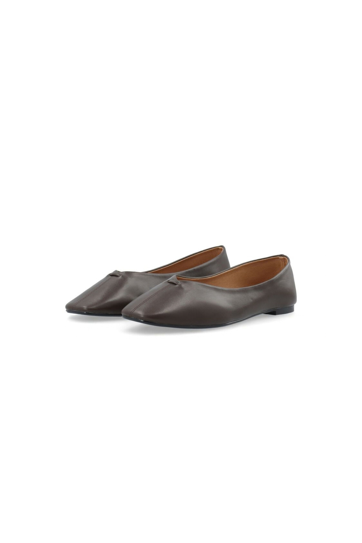 ROSI BALLET FLAT SHOES - BROWN