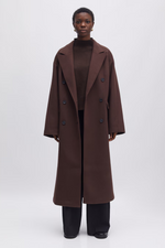 OVERSIZE HAIMA COAT - CHICORY COFFEE