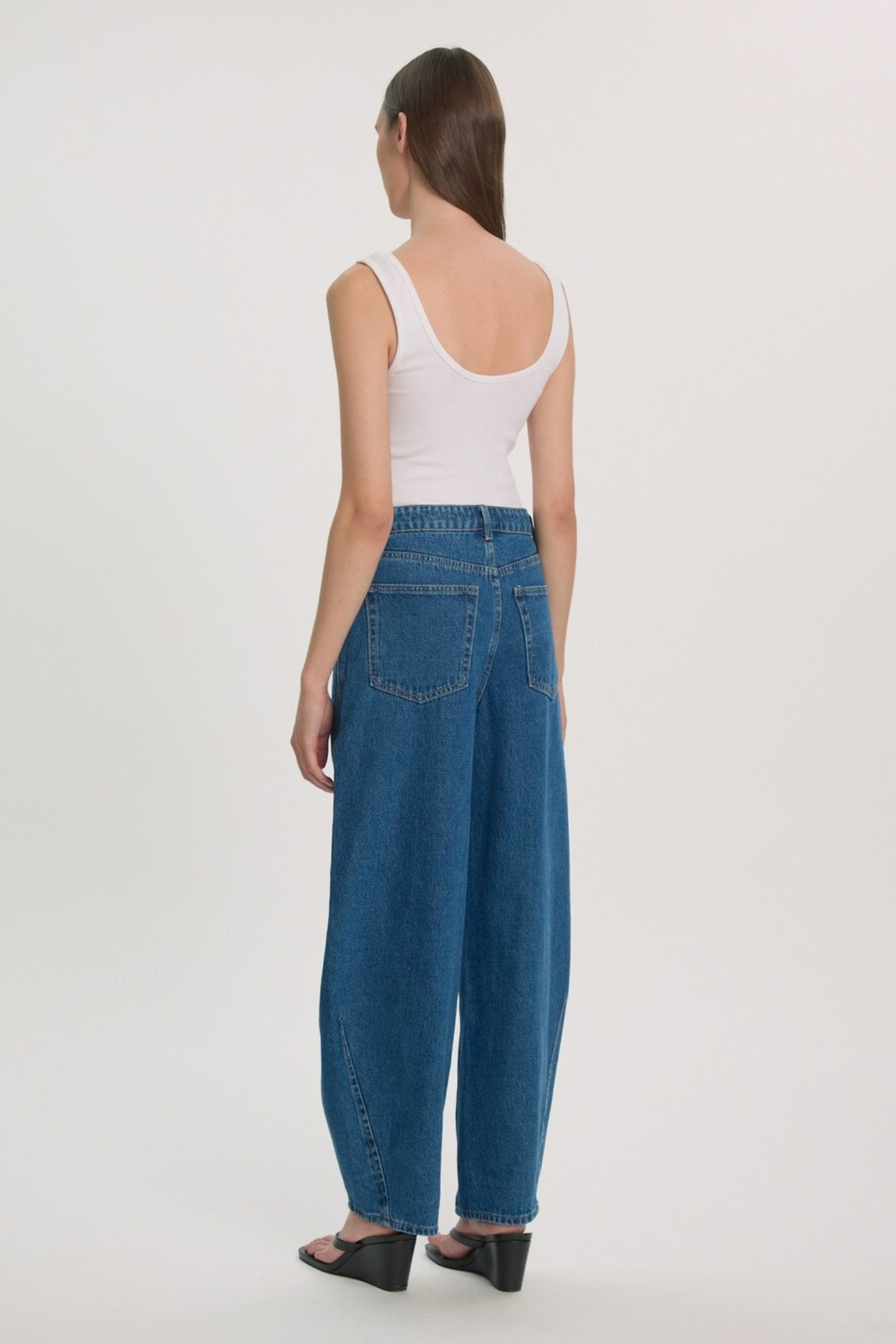 CAMILLA DENIM PANTS - MID BLUE DENIM