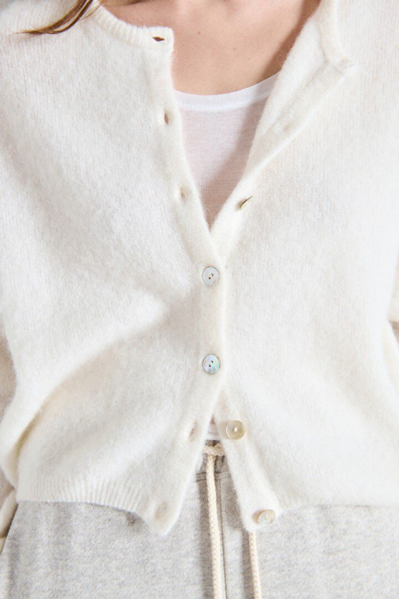 VITOW CARDIGAN - WHITE