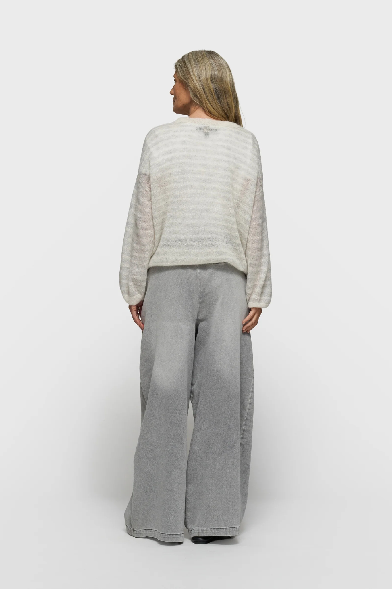 WIDE PANTS JOG - GREY WASH