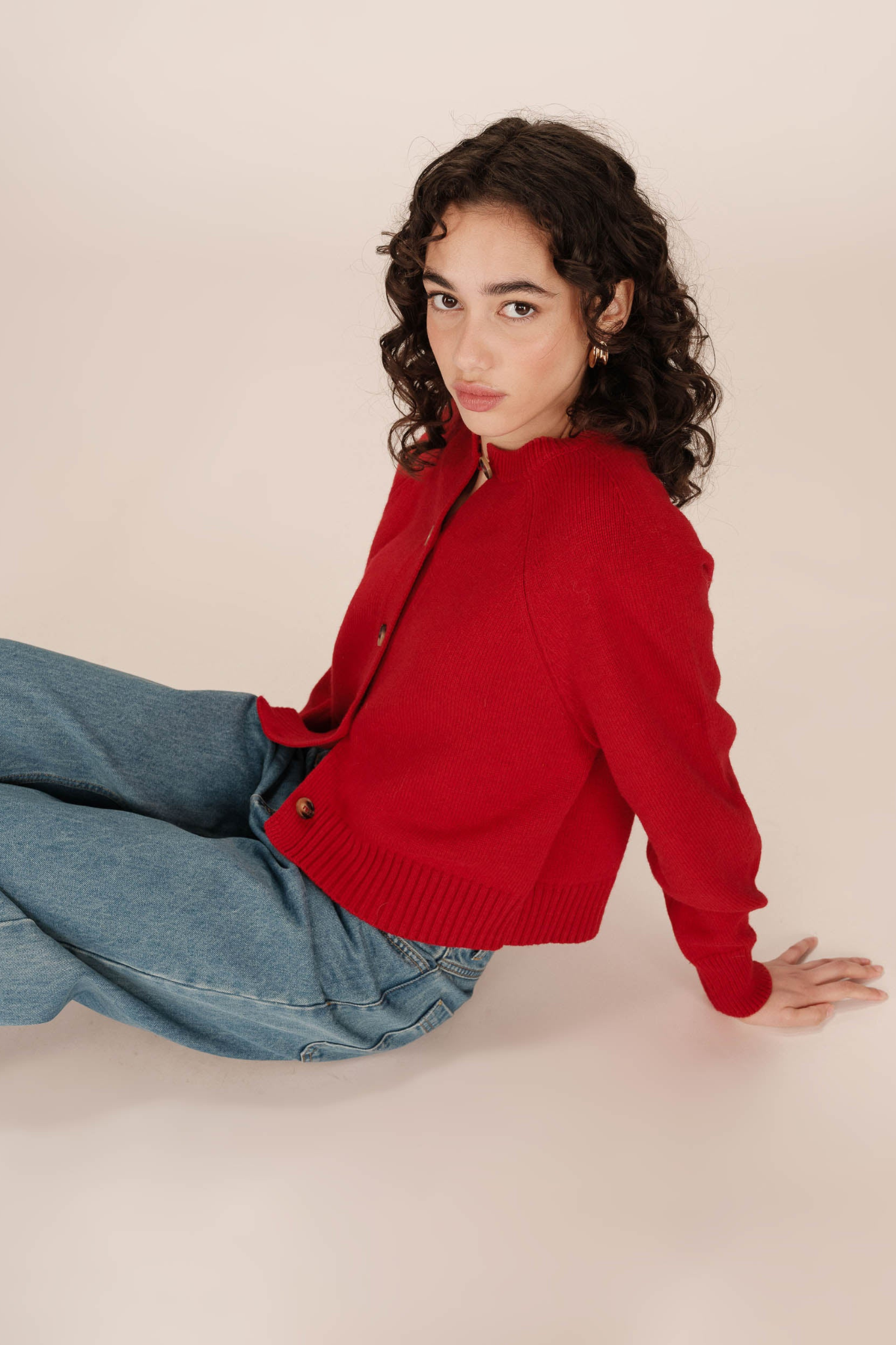 SANDERS CARDIGAN - RED