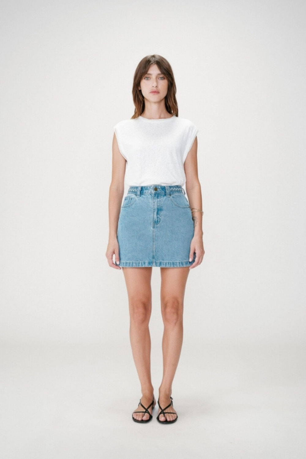 WHITNEY SKIRT JEANS - LIGHT BLUE