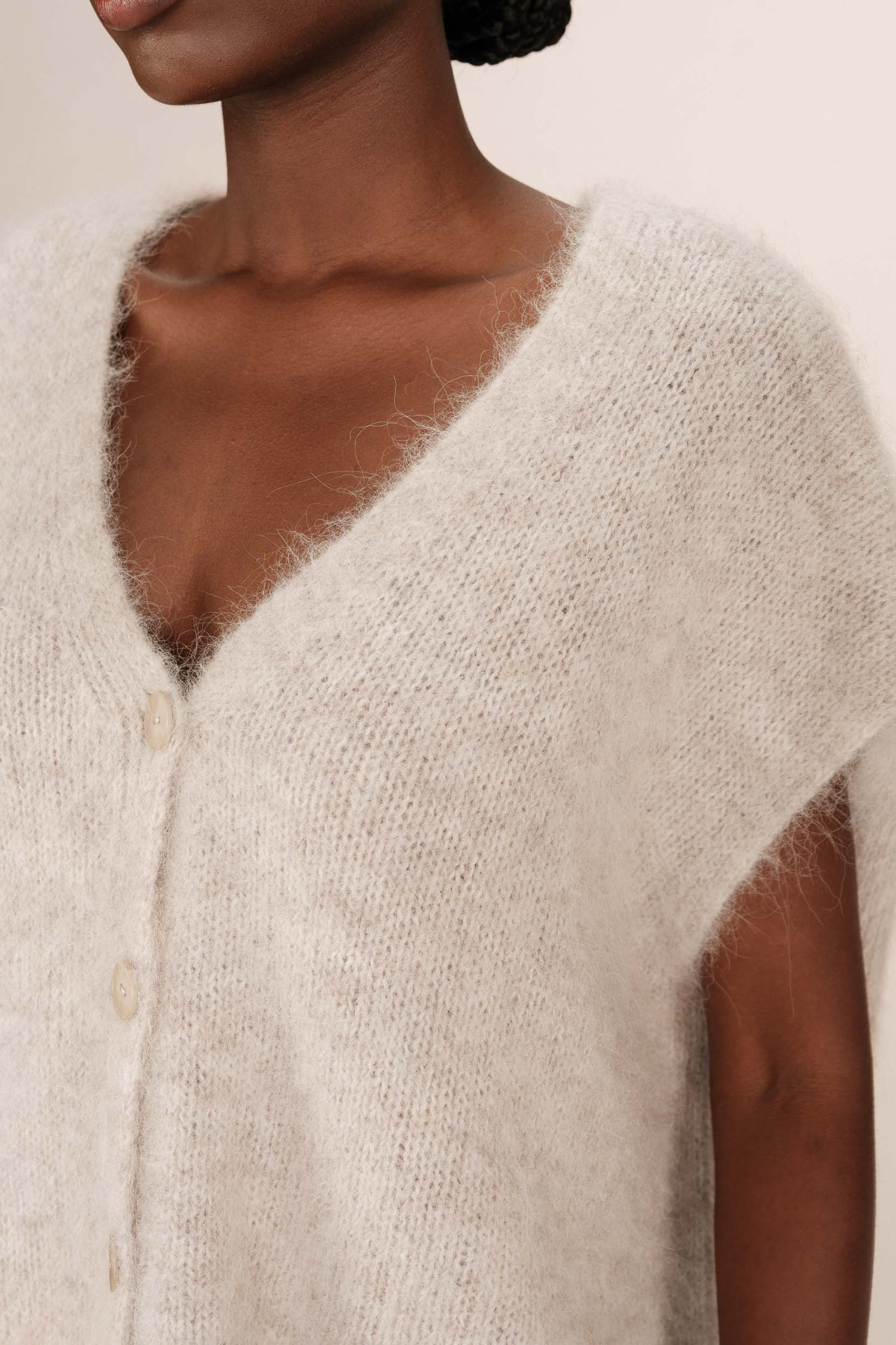 SAVANT CARDIGAN - GREIGE