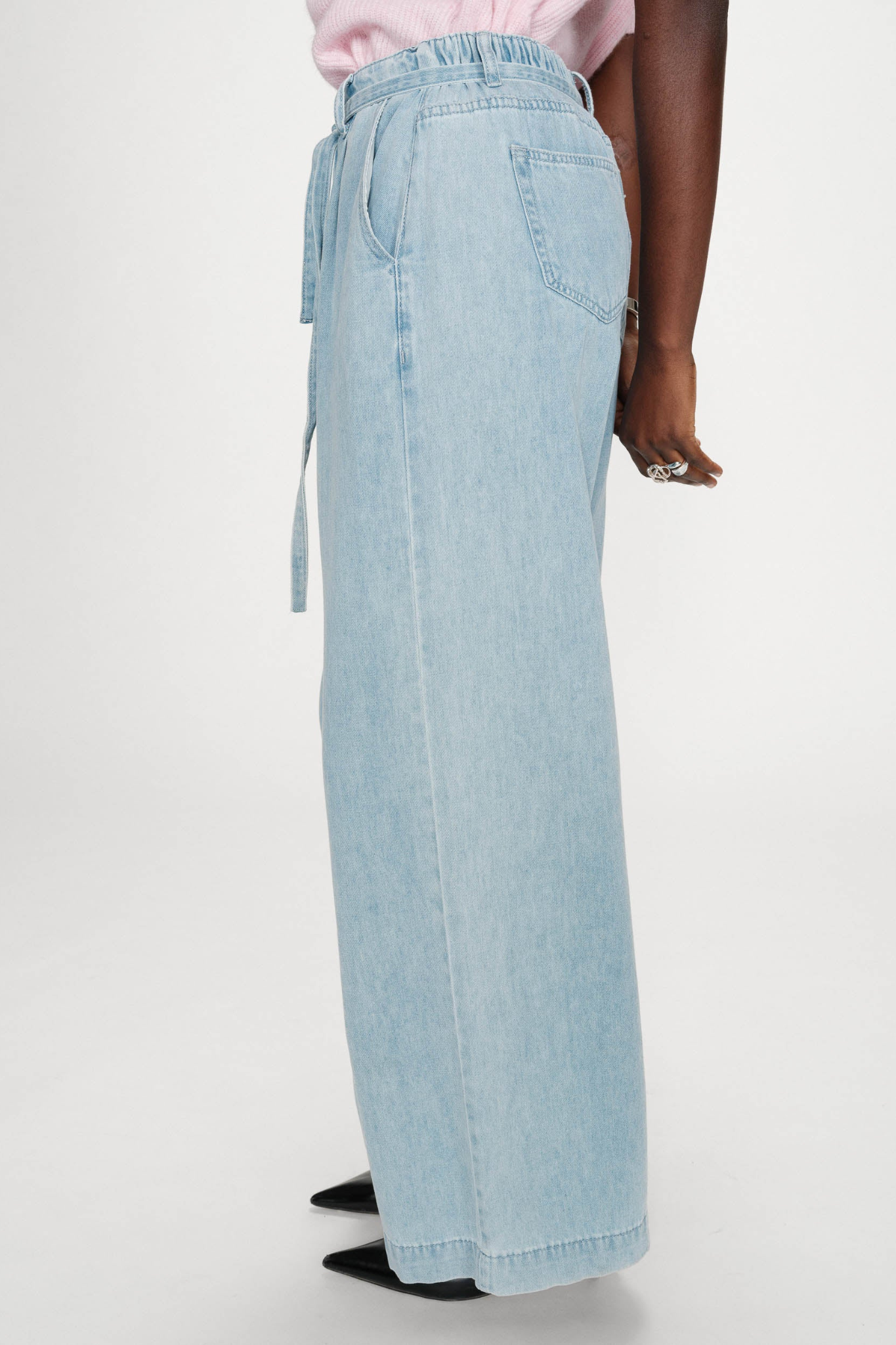 POMPON JEANS - SKY BLUE